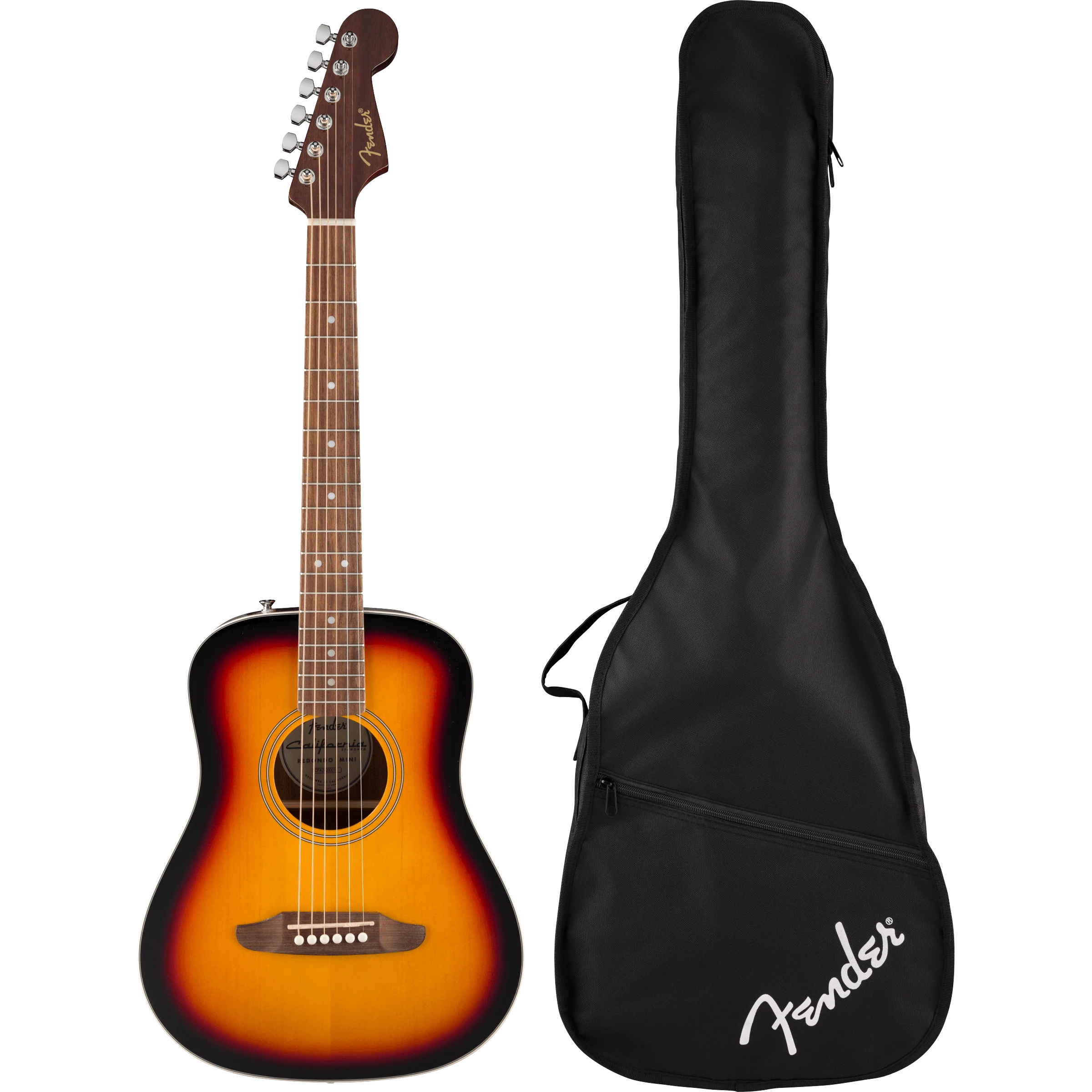 Fender - California Standard Redondo™ Mini with Bag - Spruce Top - 3-Color Sunburst - Image 6