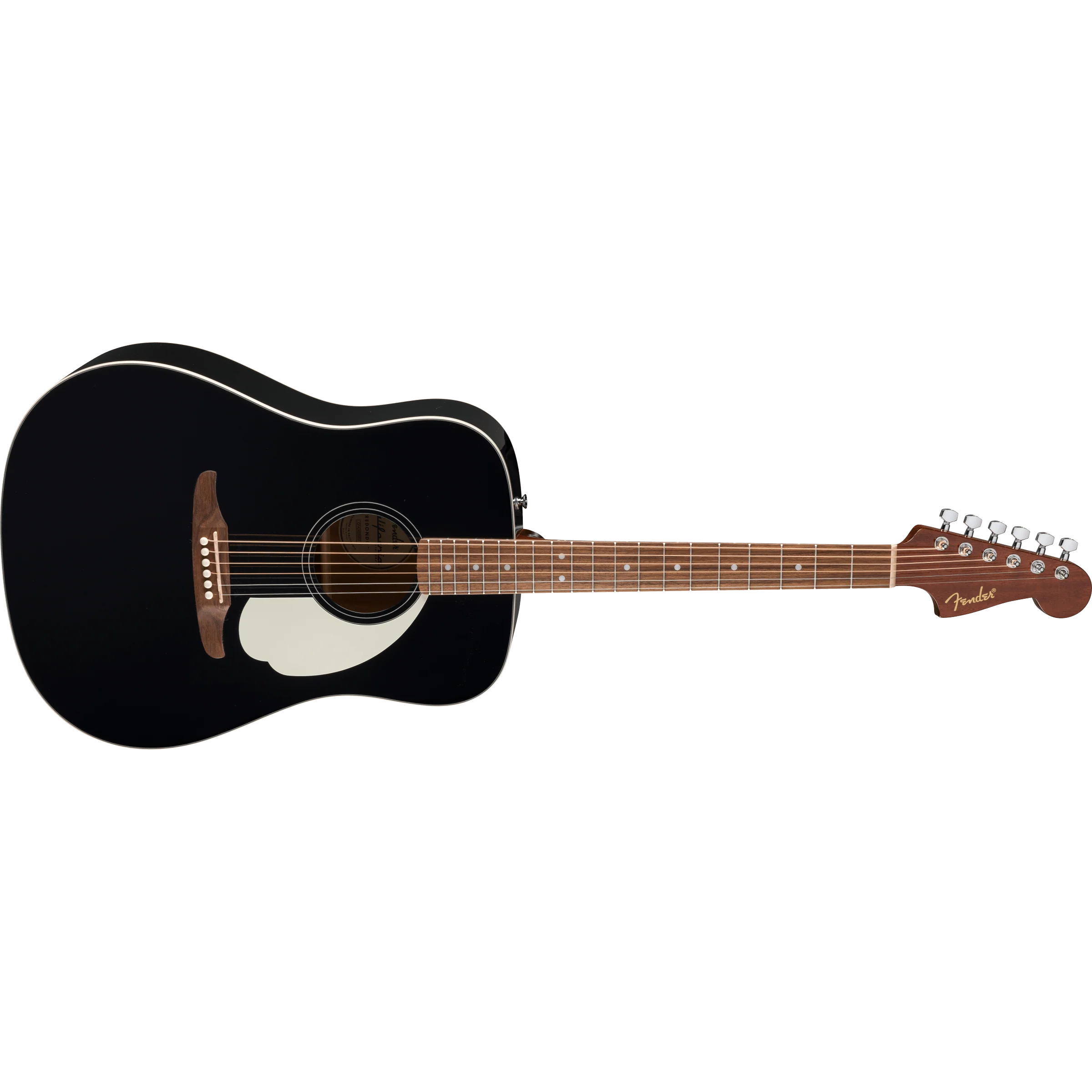 Fender - California Standard Redondo™ - Spruce Top - Ivory Pickguard - Black - Image 3