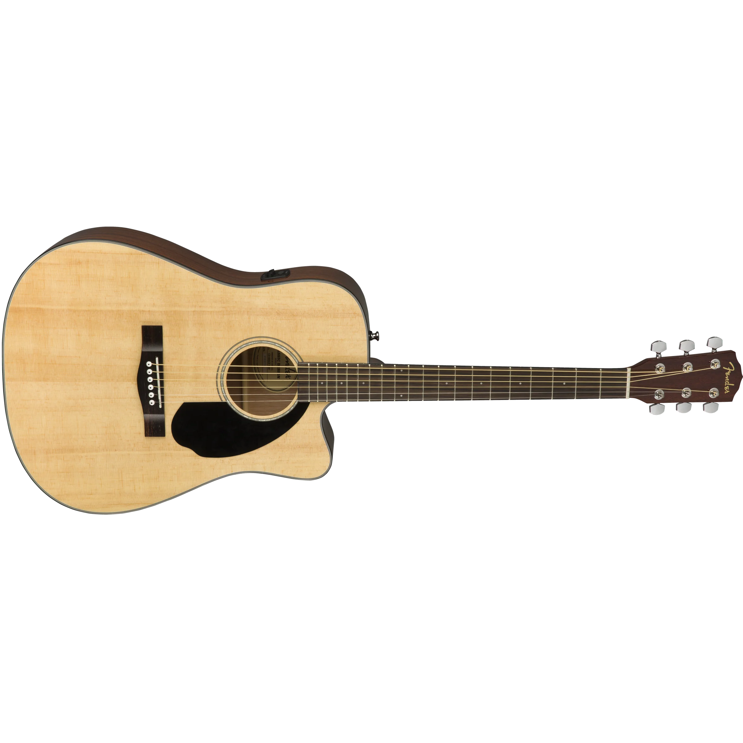 Fender - CD-60SCE Dreadnought - Walnut Fingerboard - Natural - Image 3