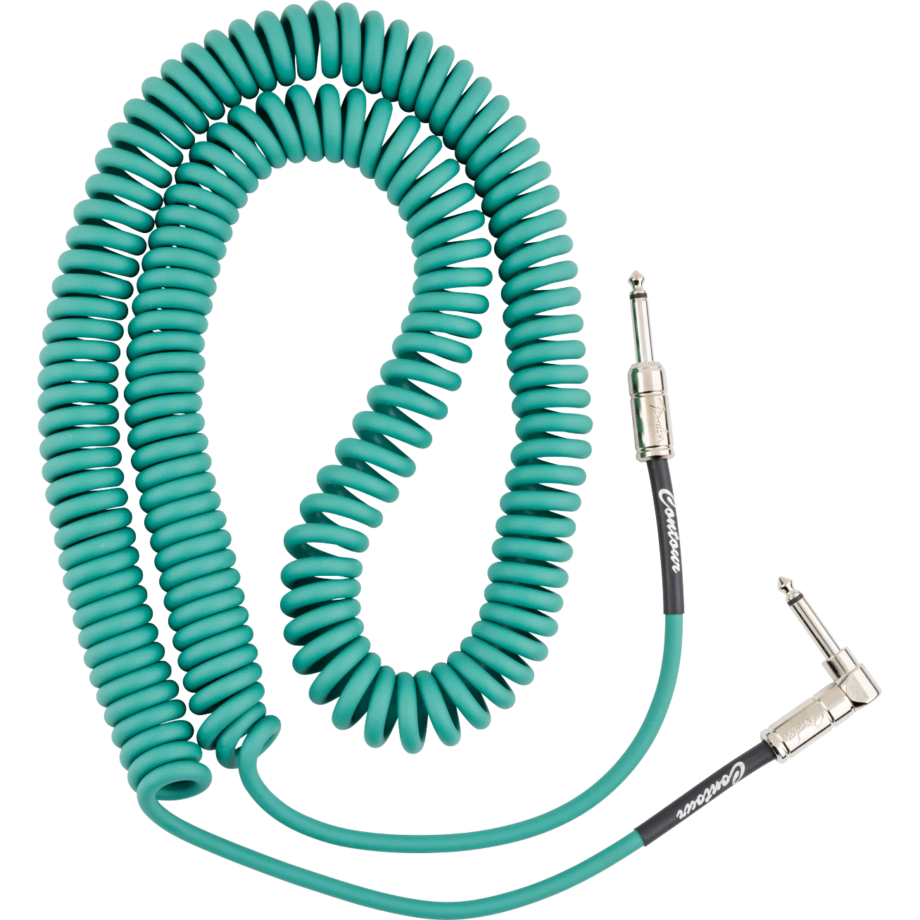 Fender - Contour™ 30' Coiled Cable - Sherwood Green - 099-0573-046