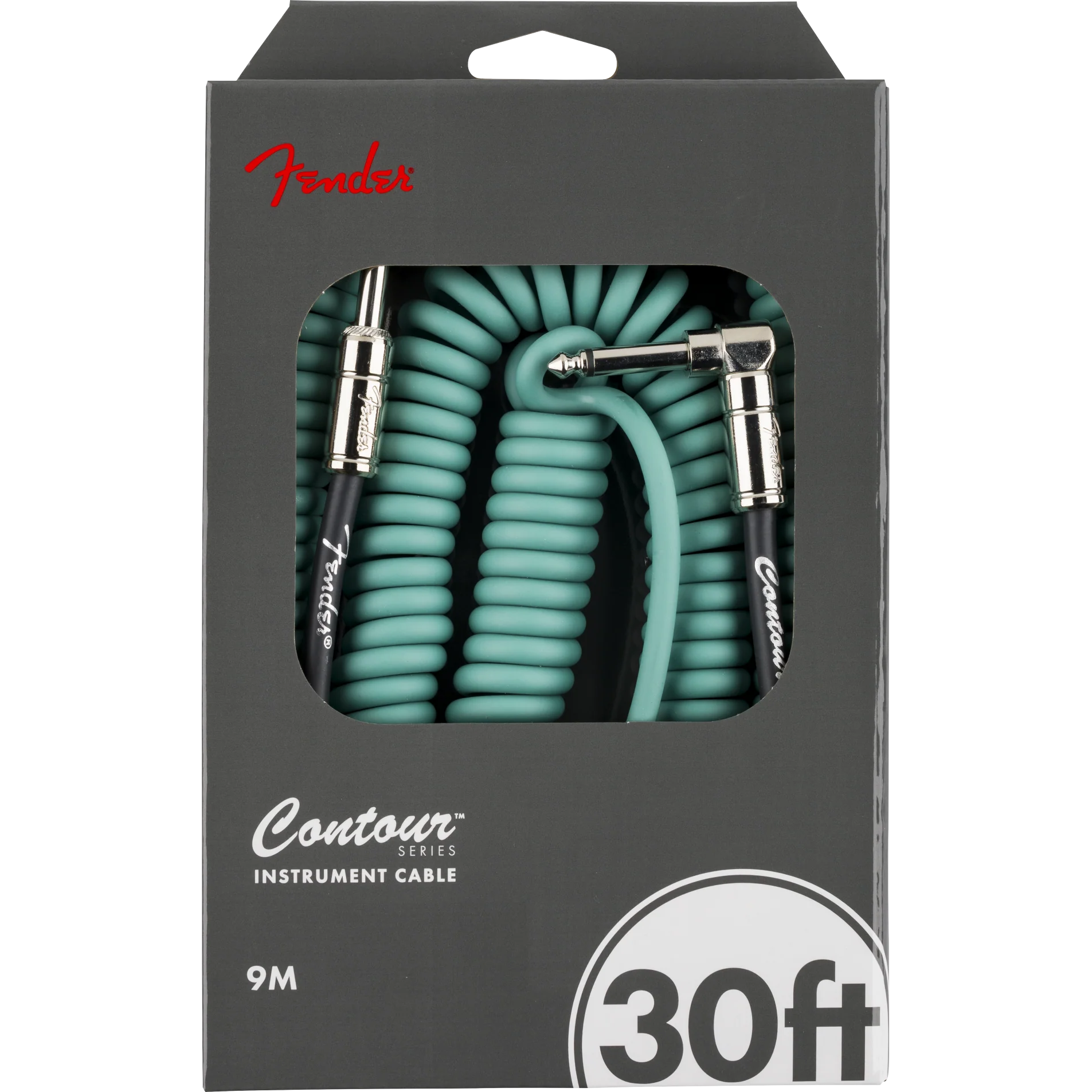 Fender - Contour™ 30' Coiled Cable - Sherwood Green - 099-0573-046 - Image 4