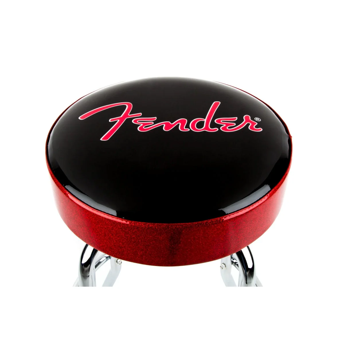 Fender - Fender® Red Sparkle Logo Barstool - Black/Red Sparkle 30" 919-2022-003 - Image 2