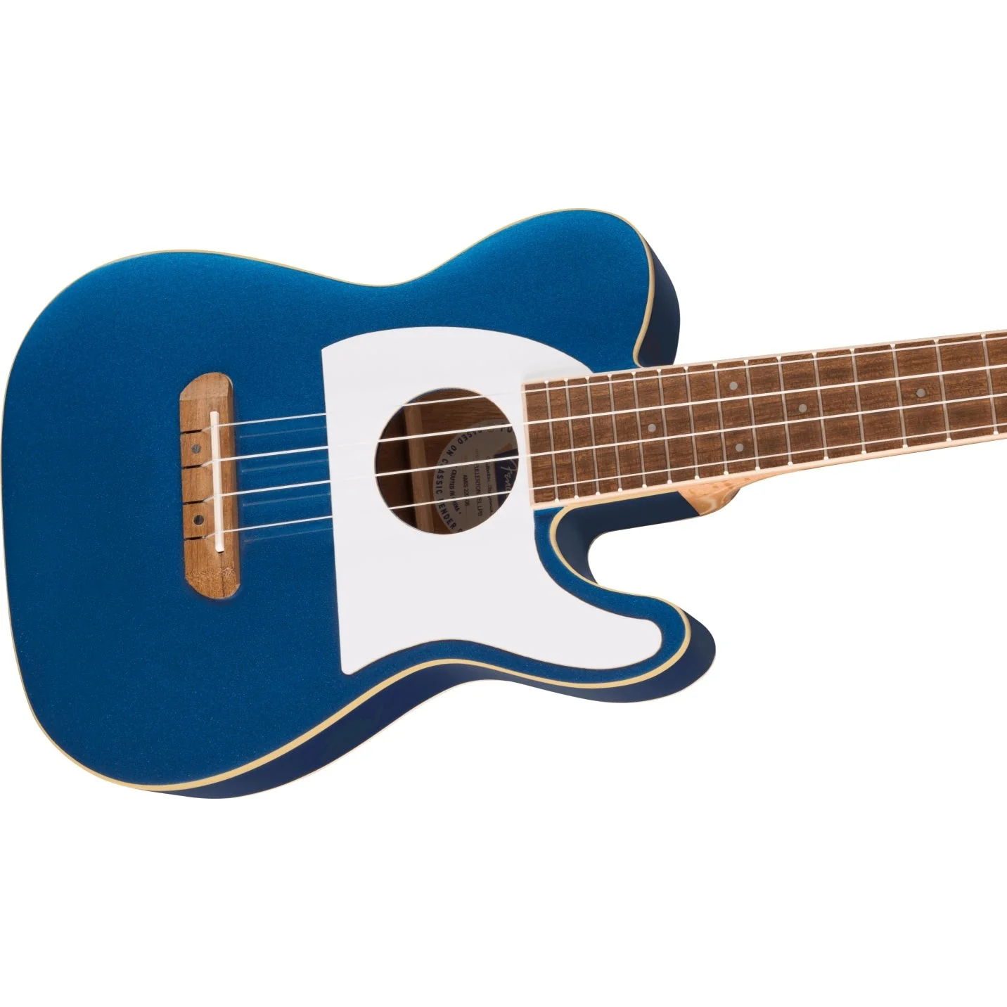 Fender - Fullerton Tele® Uke - Walnut Fingerboard - White Pickguard - Lake Placid Blue - 097-0513-502