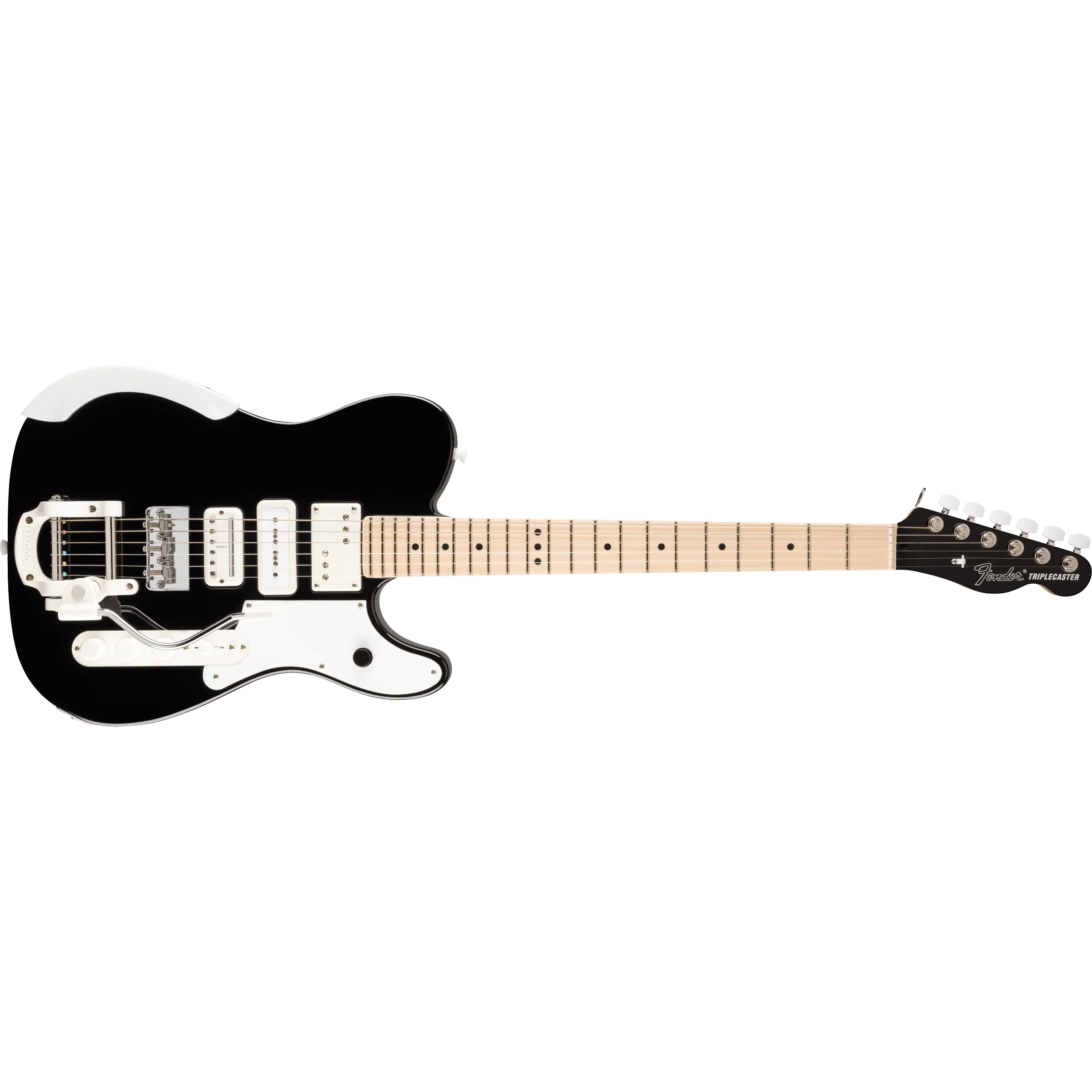 Fender - Jack White Triplecaster® - Maple Fingerboard - Black - 017-6812-706