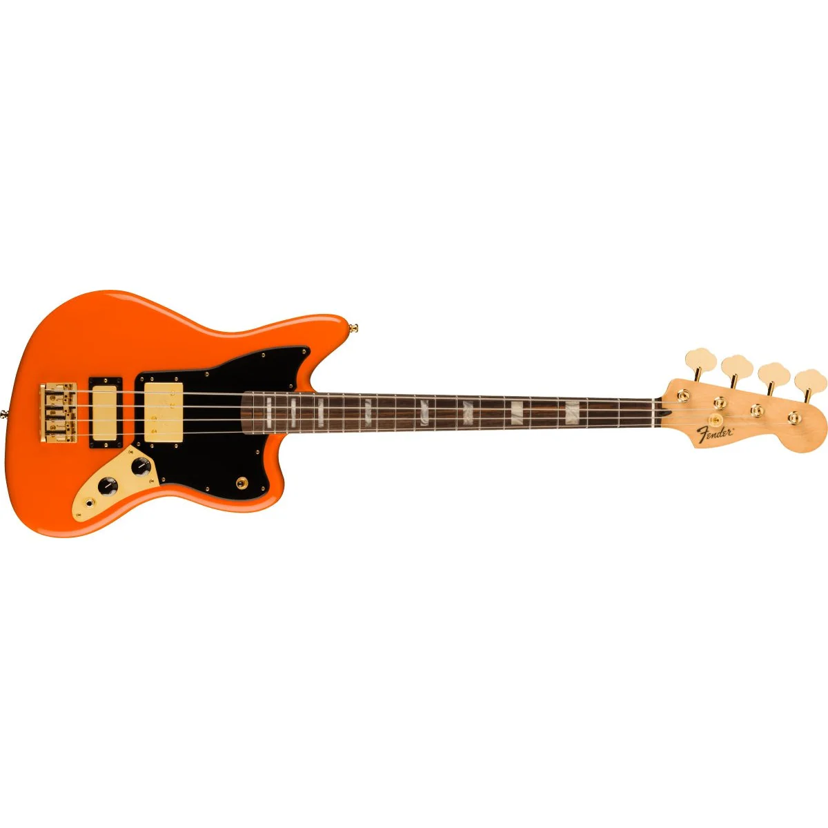 Fender - Limited Edition Mike Kerr Jaguar® Bass - Rosewood Fingerboard - Tiger's Blood Orange - 014-9460-382