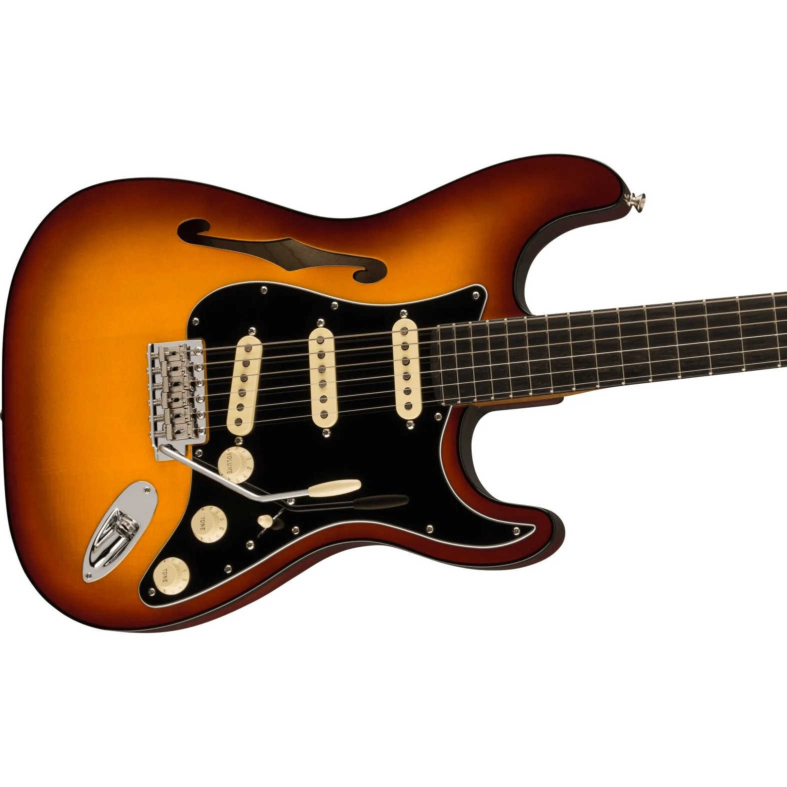 Fender - Limited Edition Suona Stratocaster® Thinline - Ebony Fingerboard - Violin Burst 017-0271-830 - Image 3