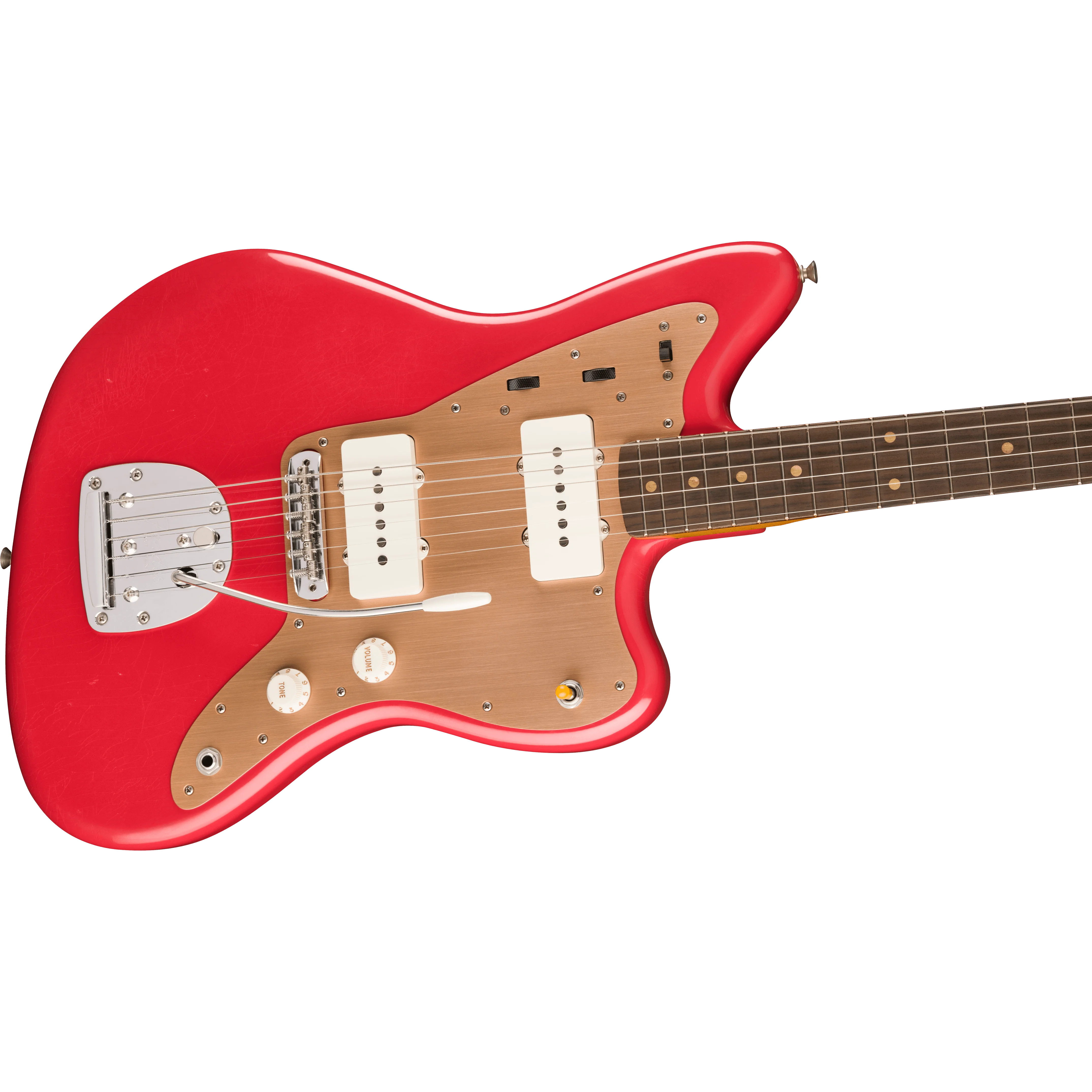 Fender - Limited Edition Vintera® II Road Worn® '50s Jazzmaster® - Rosewood Fingerboard - Fiesta Red - 014-9080-340 - Image 4