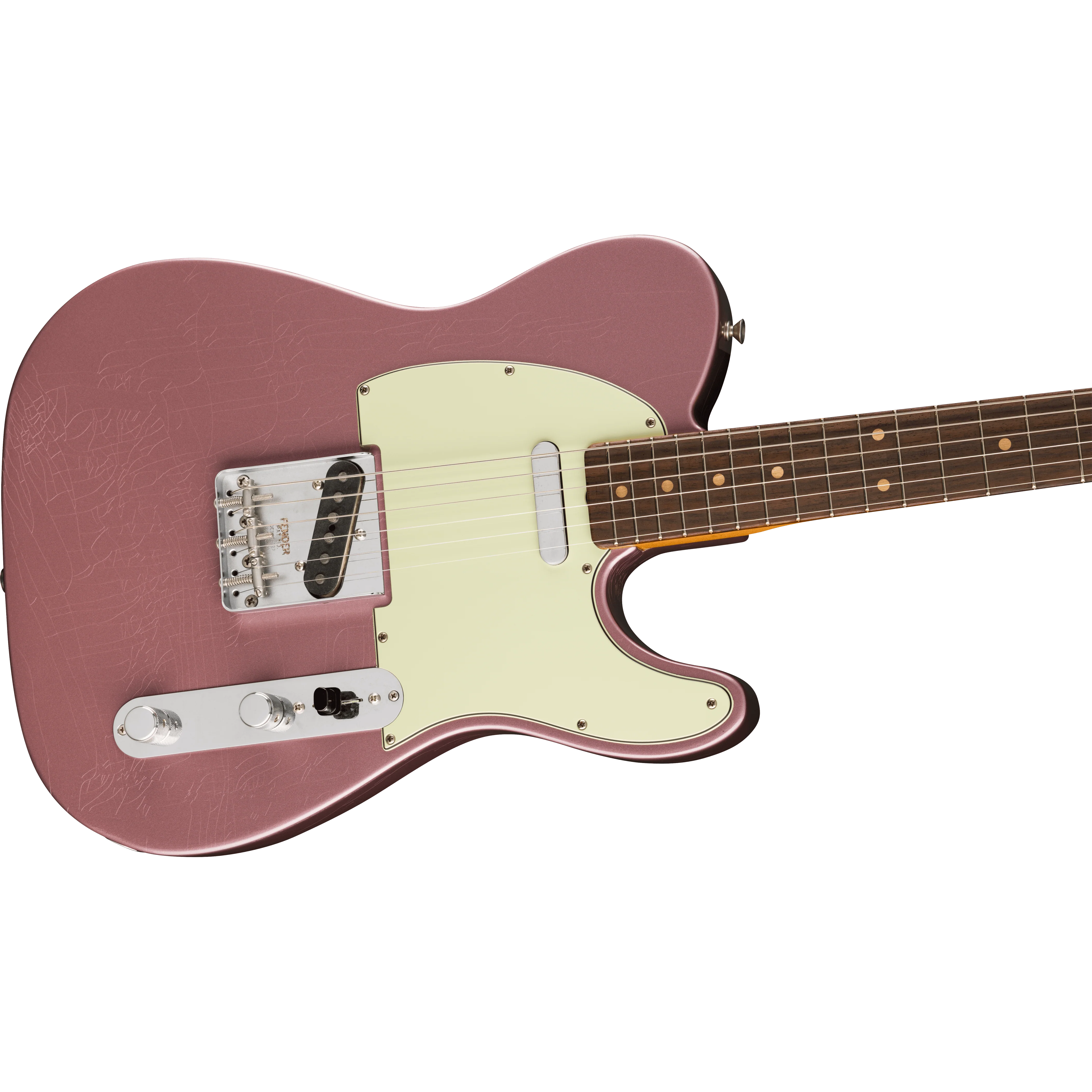 Fender - Limited Edition Vintera® II Road Worn® '60s Telecaster® - Rosewood Fingerboard - Burgundy Mist Metallic - 014-8090-366 - Image 4