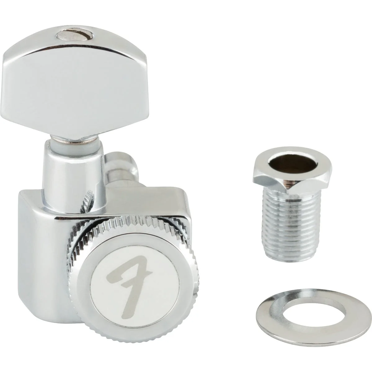 Fender - Locking Stratocaster®/Telecaster® Machine Heads  All Short Post  Chrome (6)  099-0818-105 Chrome - Image 3