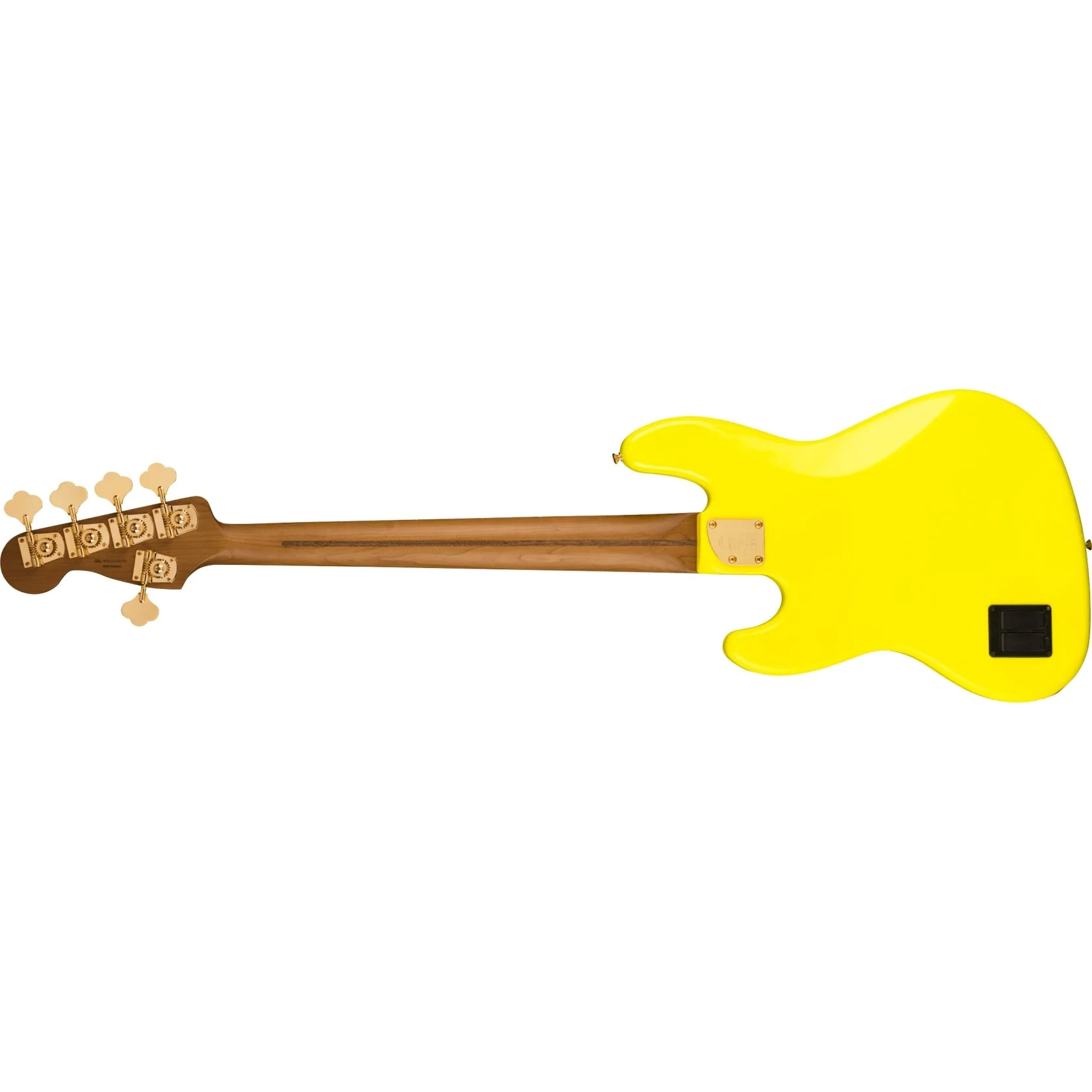 Fender - MonoNeon Jazz Bass® V - Roasted Maple Fingerboard - Neon Yellow 014-9400-386 - Image 2