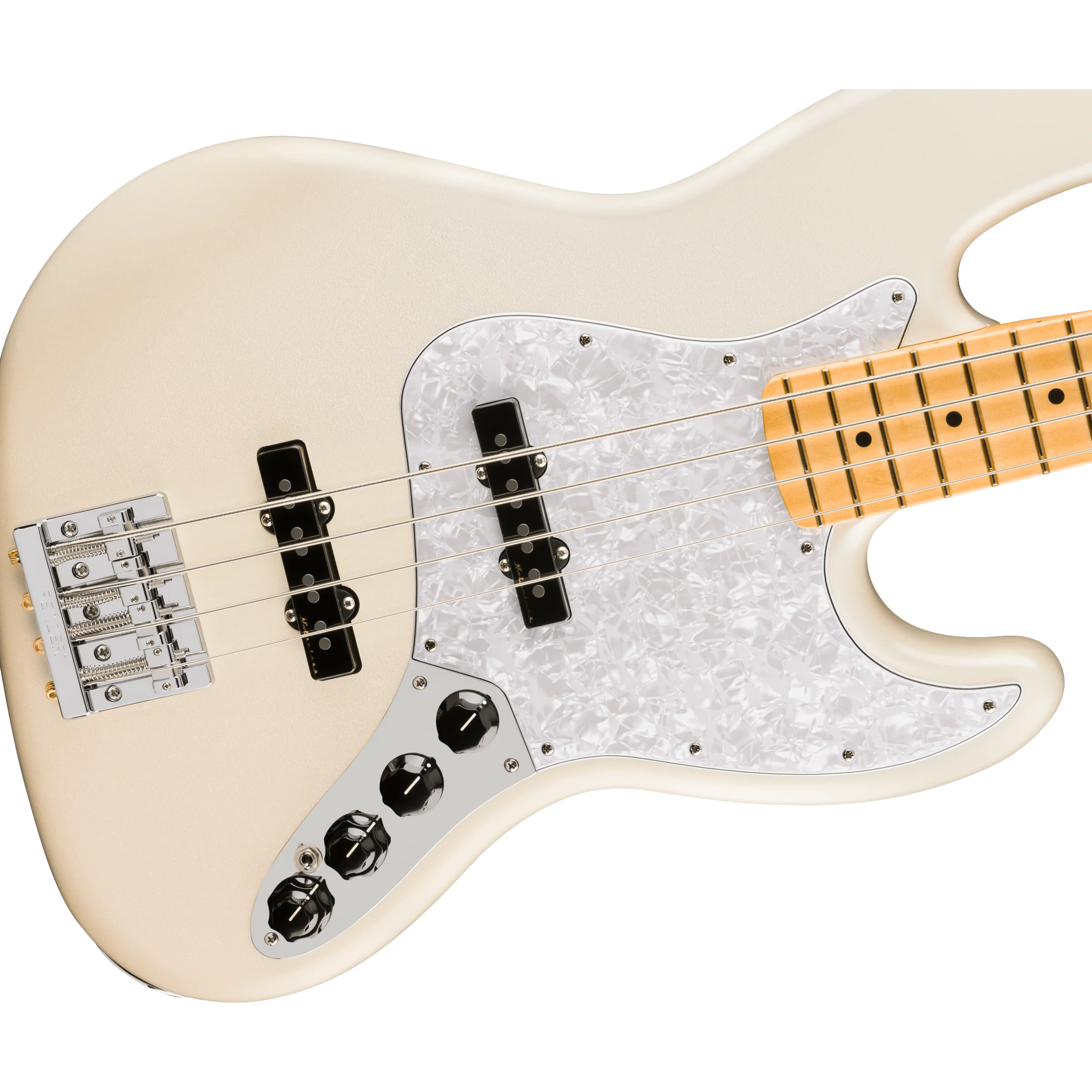 Fender - Player II Modified Active Jazz Bass® - Maple Fingerboard - Olympic Pearl - 014-7522-323 - Image 3