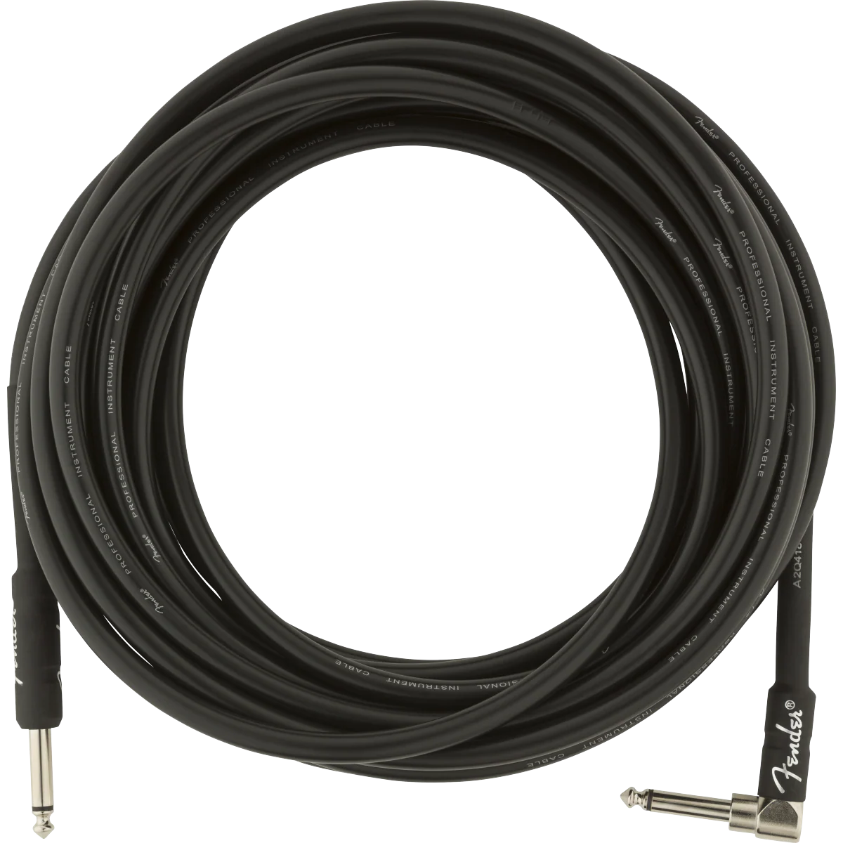 Fender - Professional Series Instrument Cables - Straight/Angle - 25' - Black - 099-0820-060