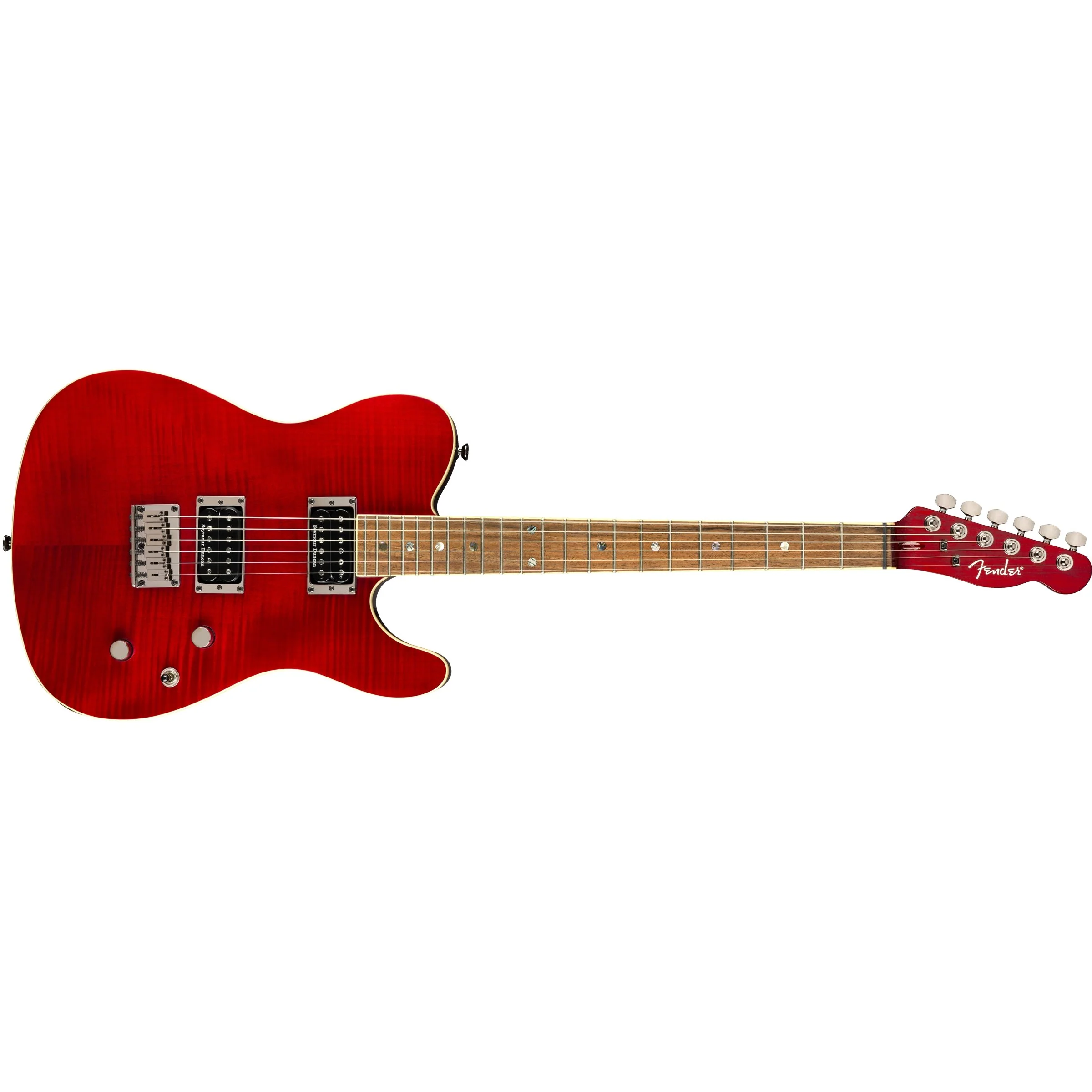 Fender - Special Edition Custom Telecaster® FMT HH 026-2004-538 Crimson Red Transparent