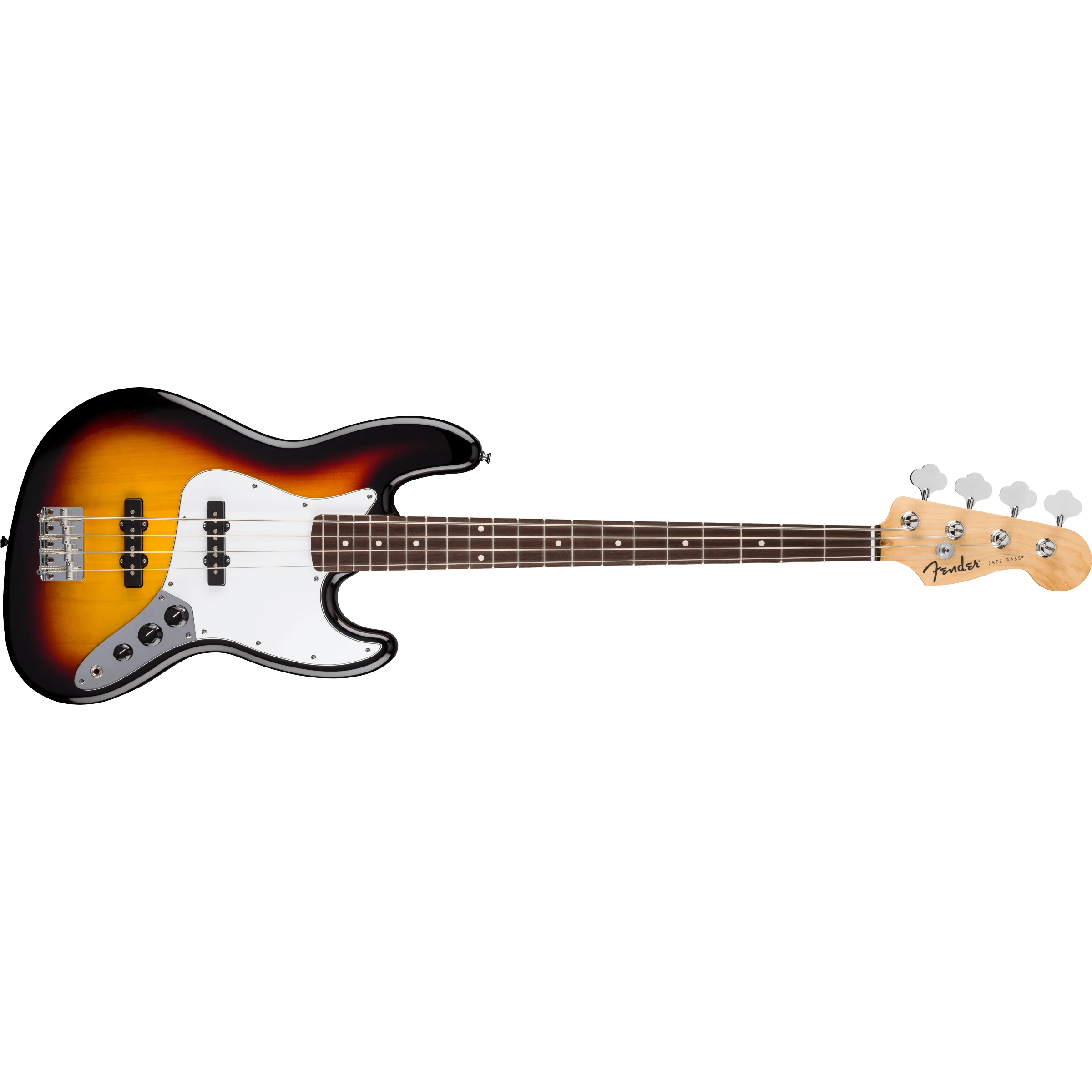 Fender - Standard Jazz Bass® - Laurel Fingerboard - White Pickguard - 3-Color Sunburst - 026-6840-500