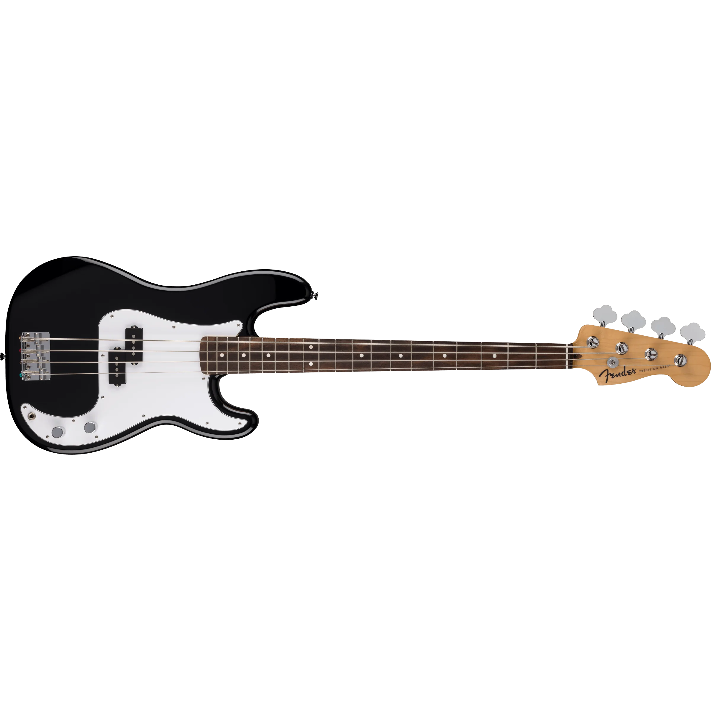 Fender - Standard Precision Bass® - Laurel Fingerboard - White Pickguard - Black - 026-6640-506