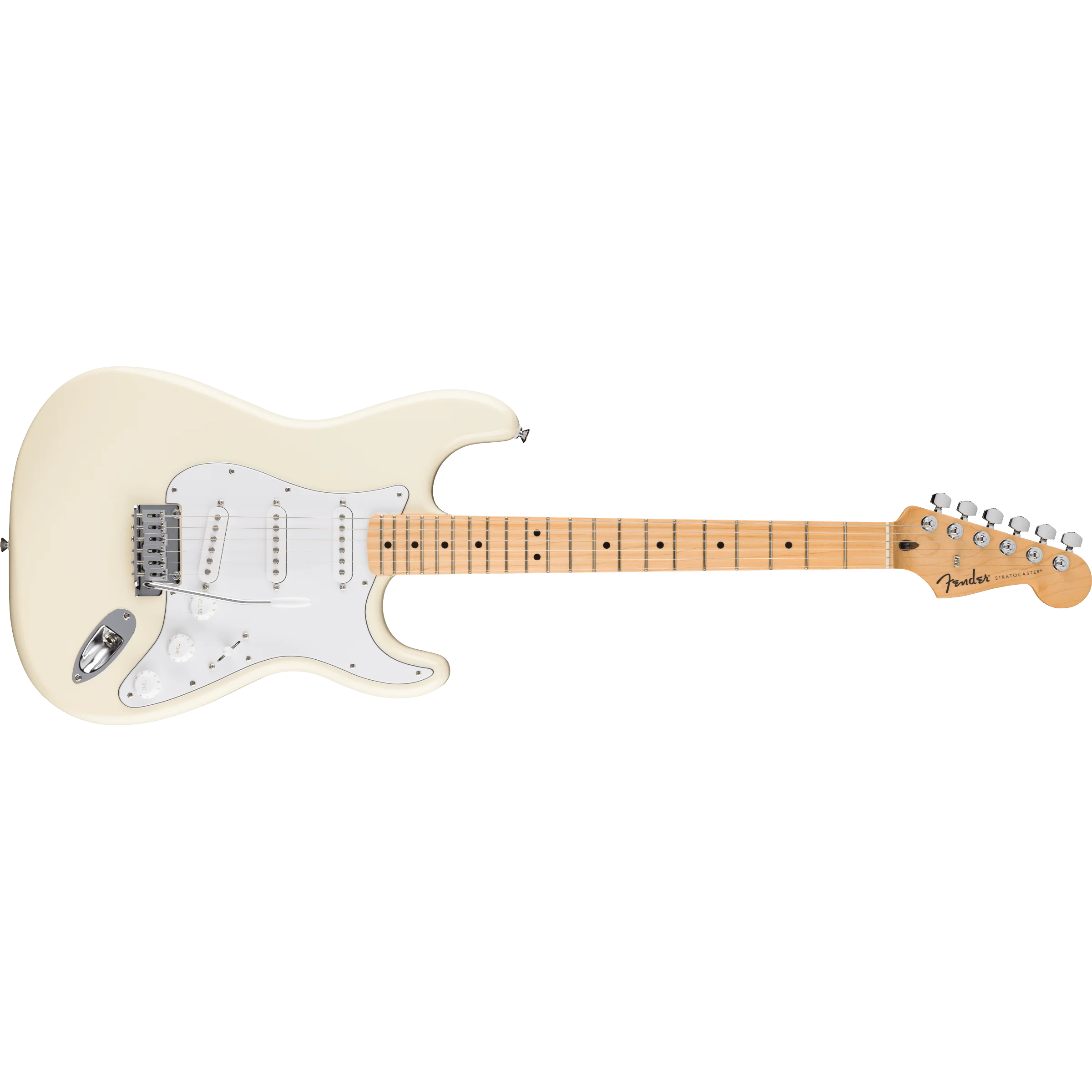 Fender - Standard Stratocaster® - Maple Fingerboard - White Pickguard - Olympic White - 026-6220-505