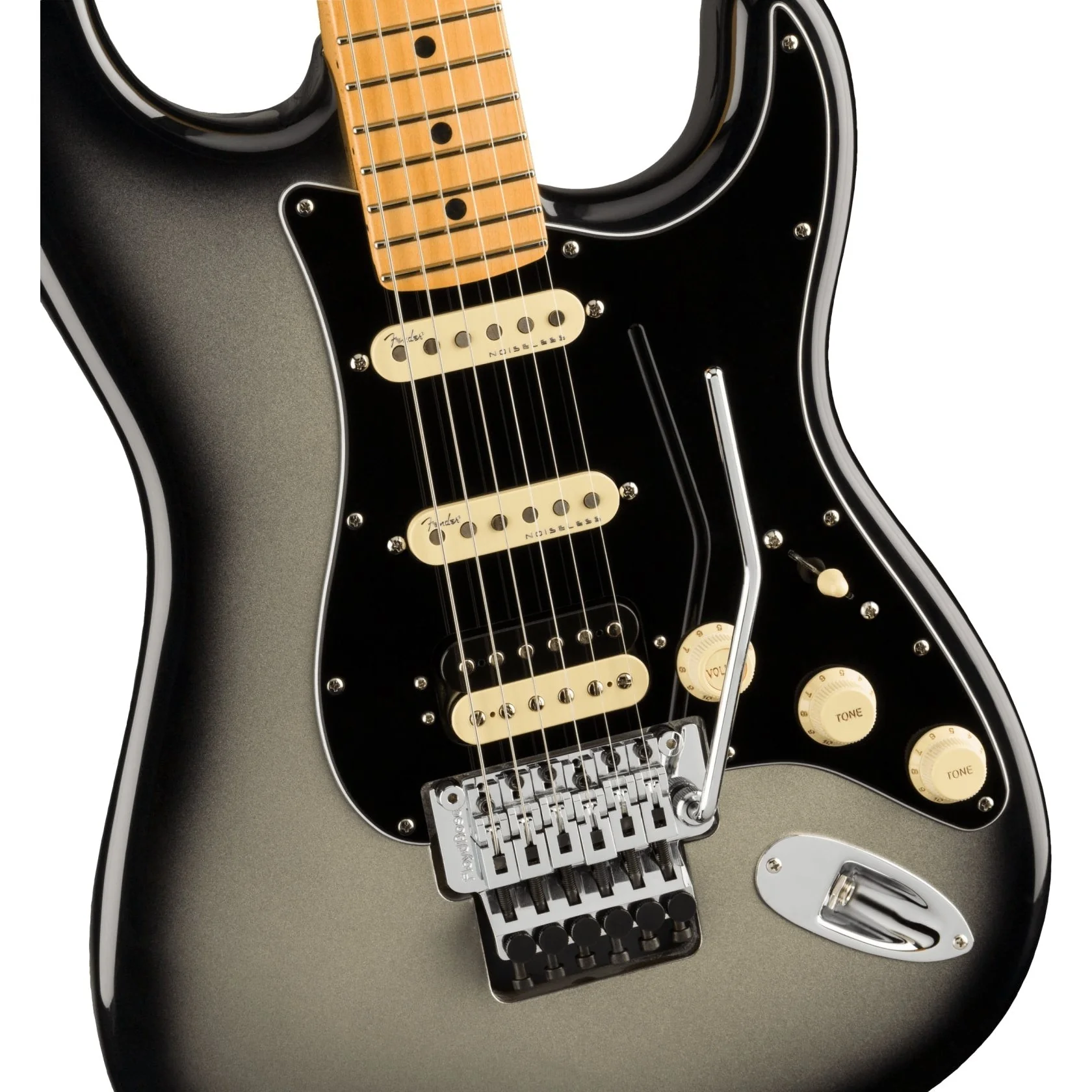 Fender - Ultra Luxe Stratocaster® Floyd Rose® HSS - Maple Fingerboard - Silverburst 011-8072-791 - Image 4