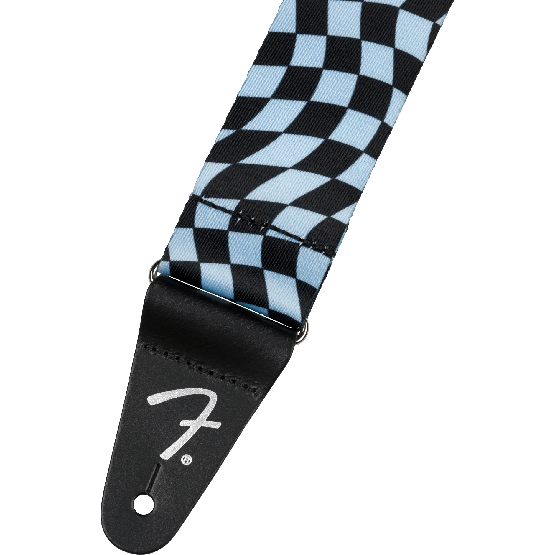 Fender - Wavy Checkerboard Polyester Strap - Blue - 099-0637-262 - Image 2