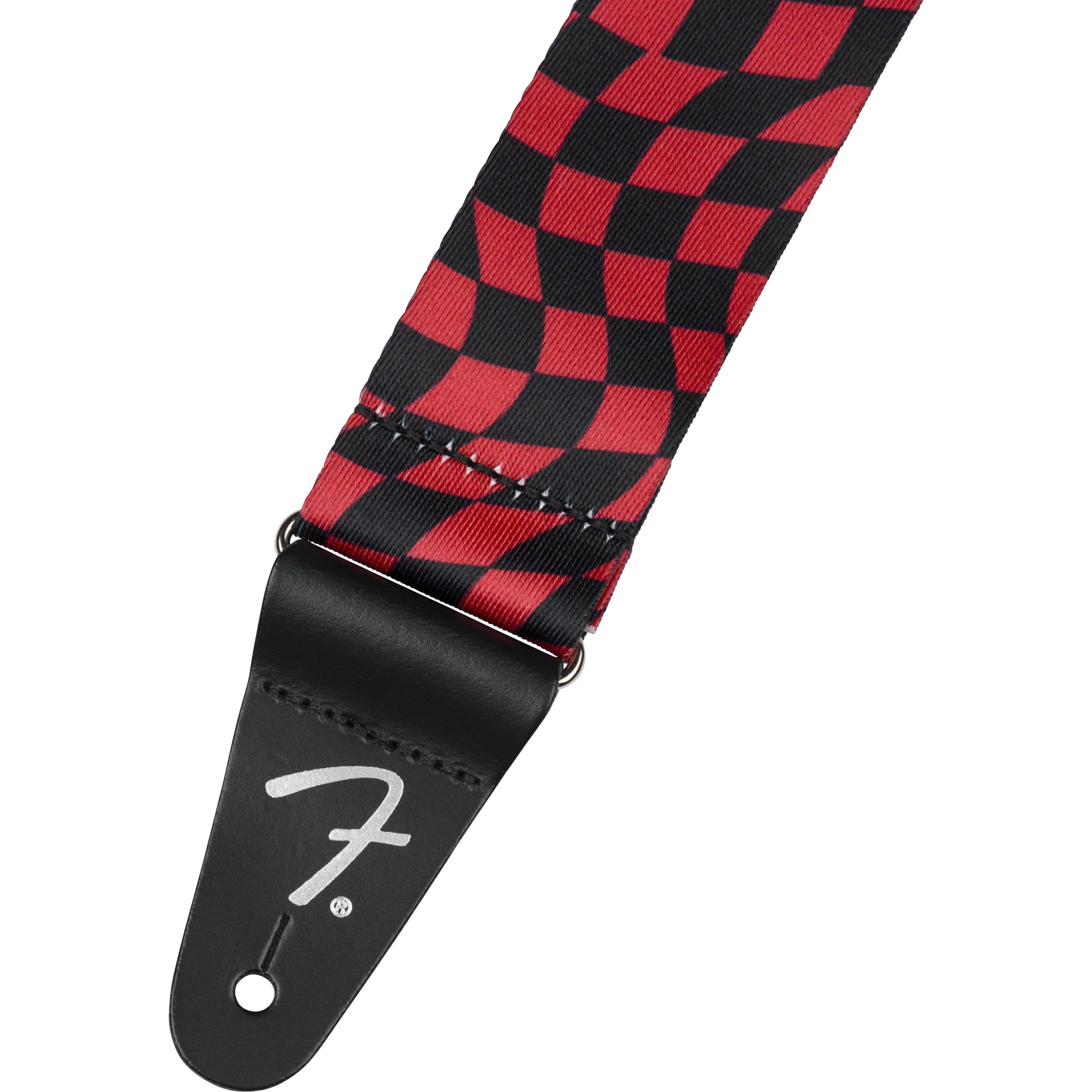 Fender - Wavy Checkerboard Polyester Strap - Red - 099-0637-209 - Image 2