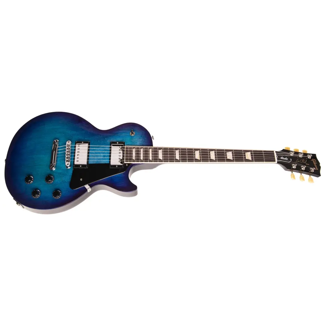 Gibson - Les Paul Studio Electric Guitar with Softshell Case - Blueberry Burst -LPST01B9CH - Image 2