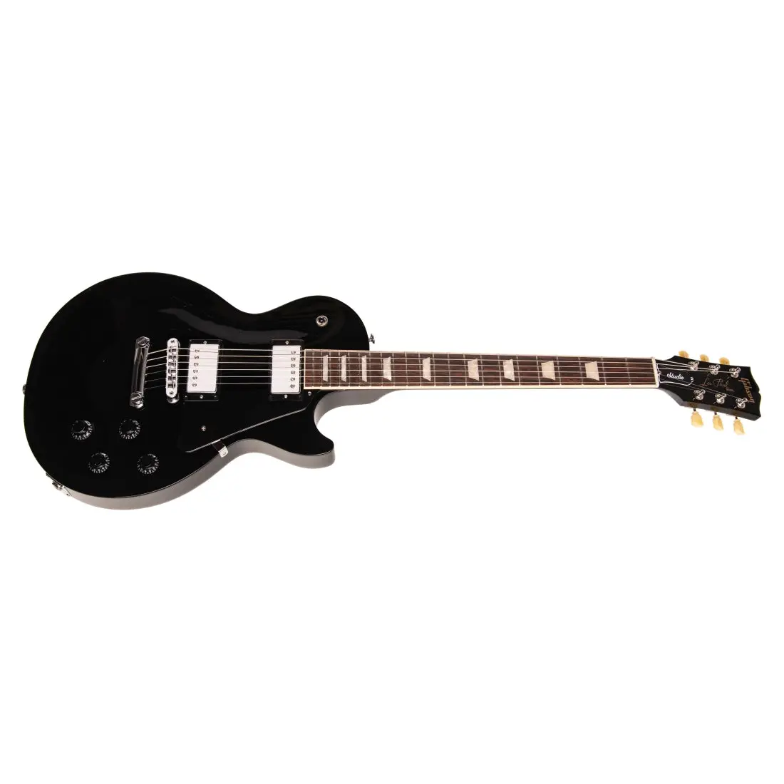 Gibson - Les Paul Studio Electric Guitar with Softshell Case - Ebony - LPST01EBCH - Image 2