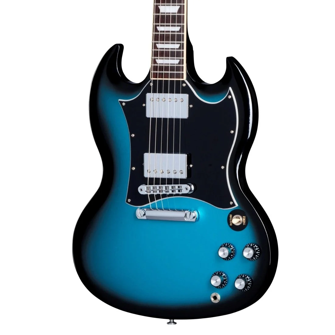 Gibson - SG Standard w/Softshell Case - Pelham Blue Burst - SGS00PKCH - Image 3