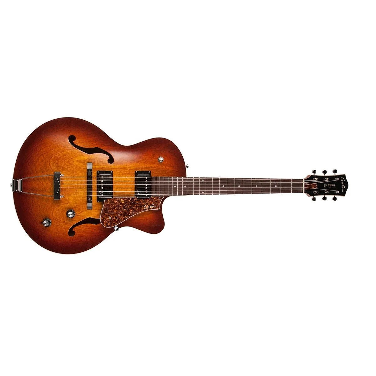 Godin - 5th Avenue CW Kingpin II HB Cognac Burst 050932