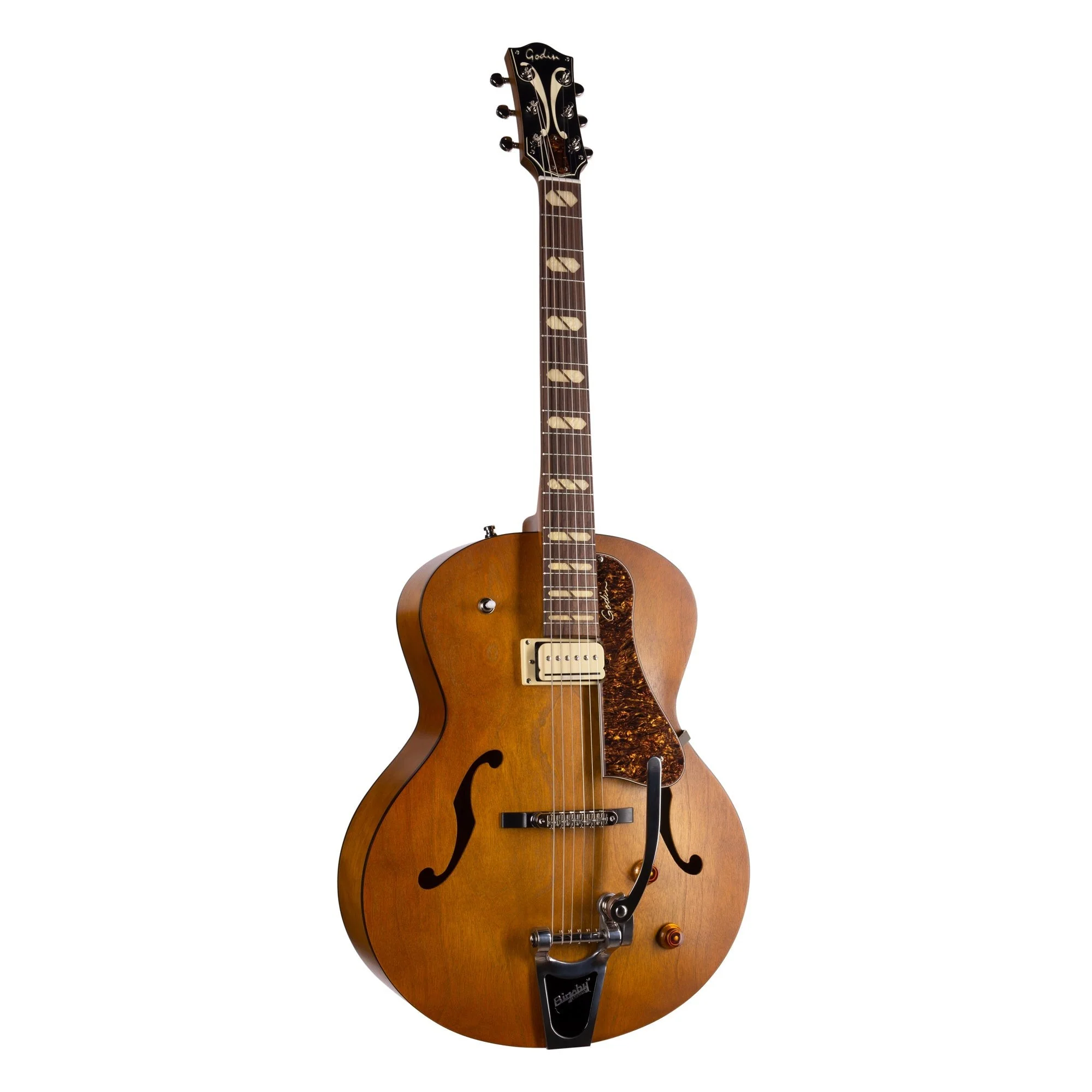 Godin - 5th Avenue Jumbo P-Rail Harvest Gold 51502 - Image 2