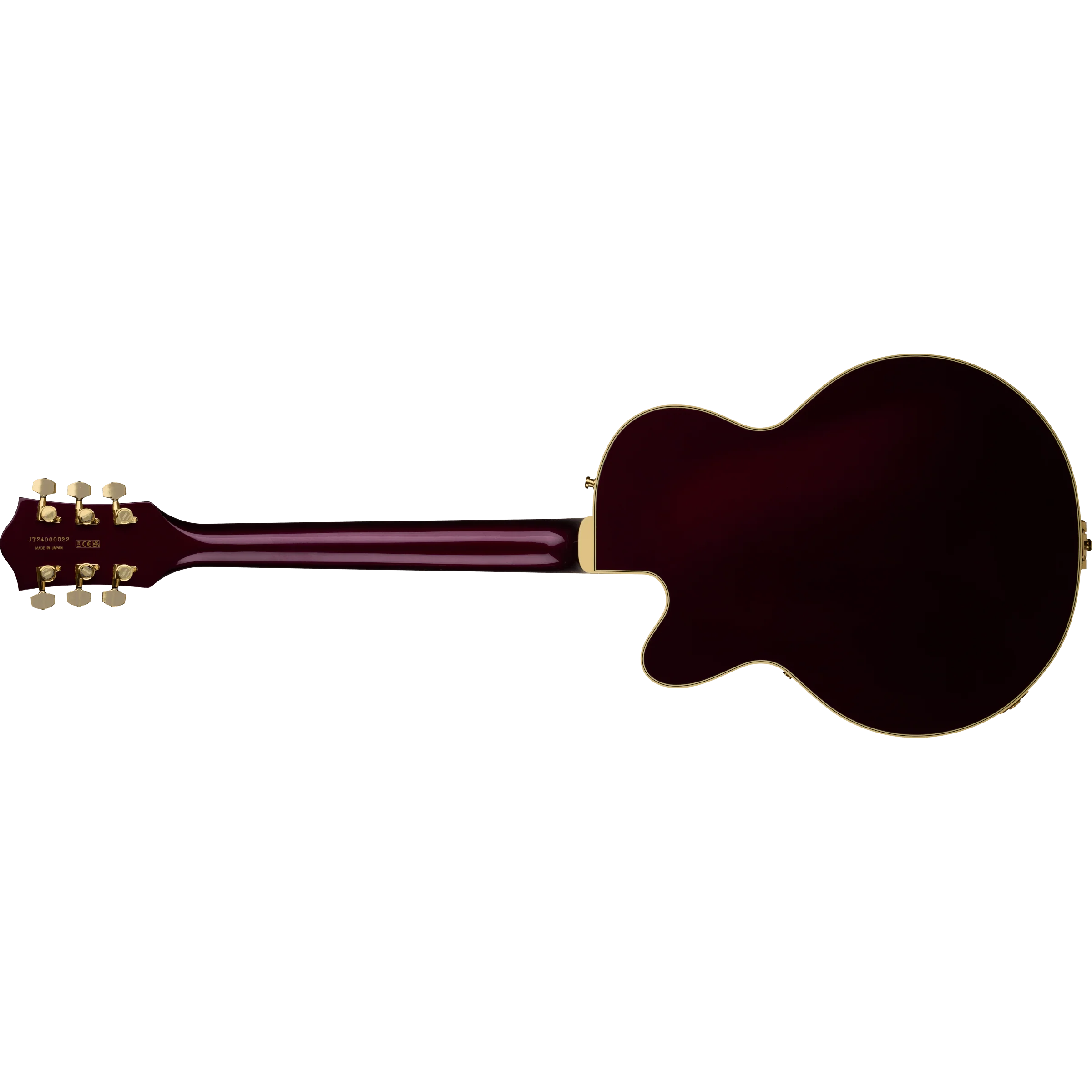 Gretsch - Broadkaster® Jr. LX Center Block with String-Thru Bigsby® and Gold Hardware - Ebony Fingerboard - Blackberry - 240-1859-846 - Image 2