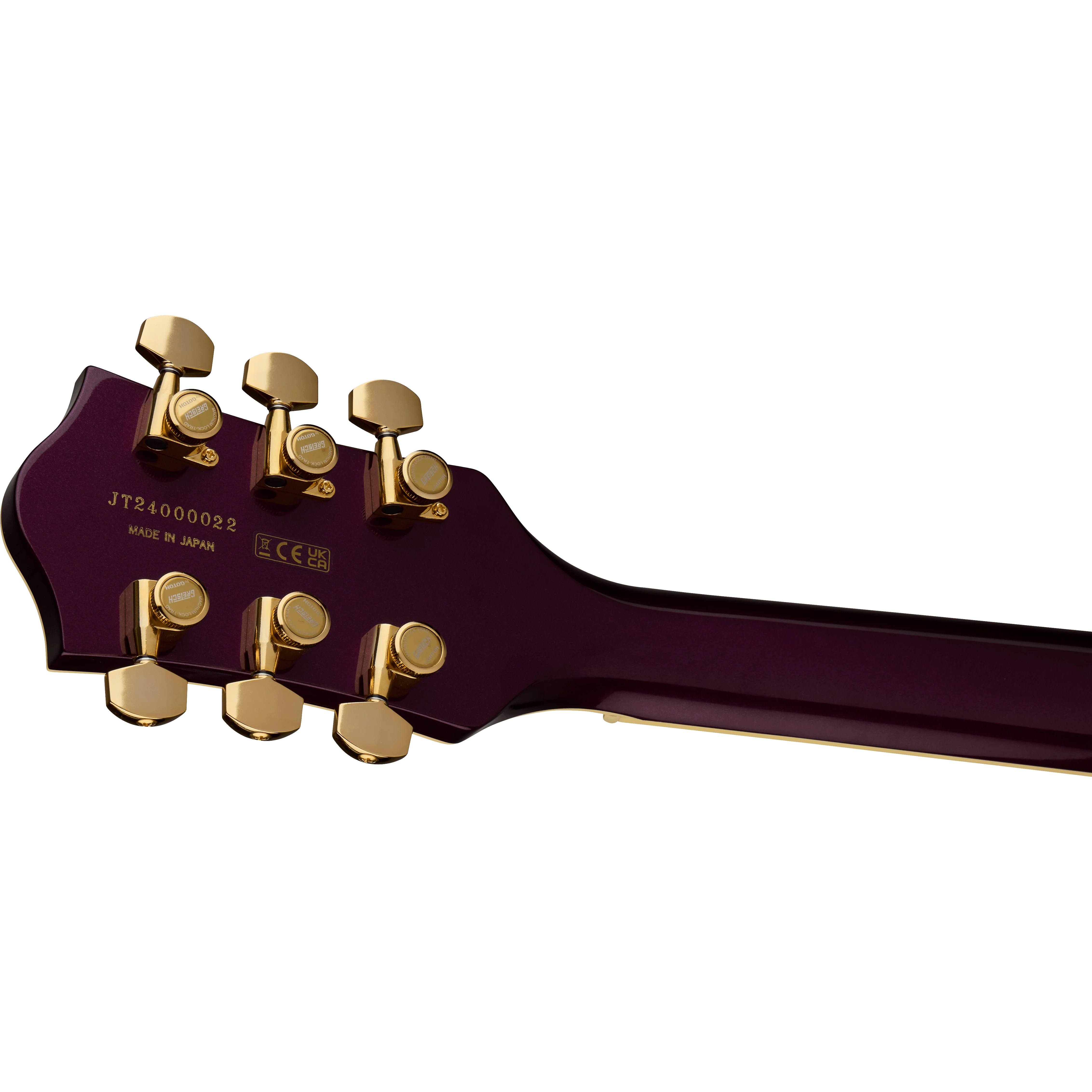 Gretsch - Broadkaster® Jr. LX Center Block with String-Thru Bigsby® and Gold Hardware - Ebony Fingerboard - Blackberry - 240-1859-846 - Image 6