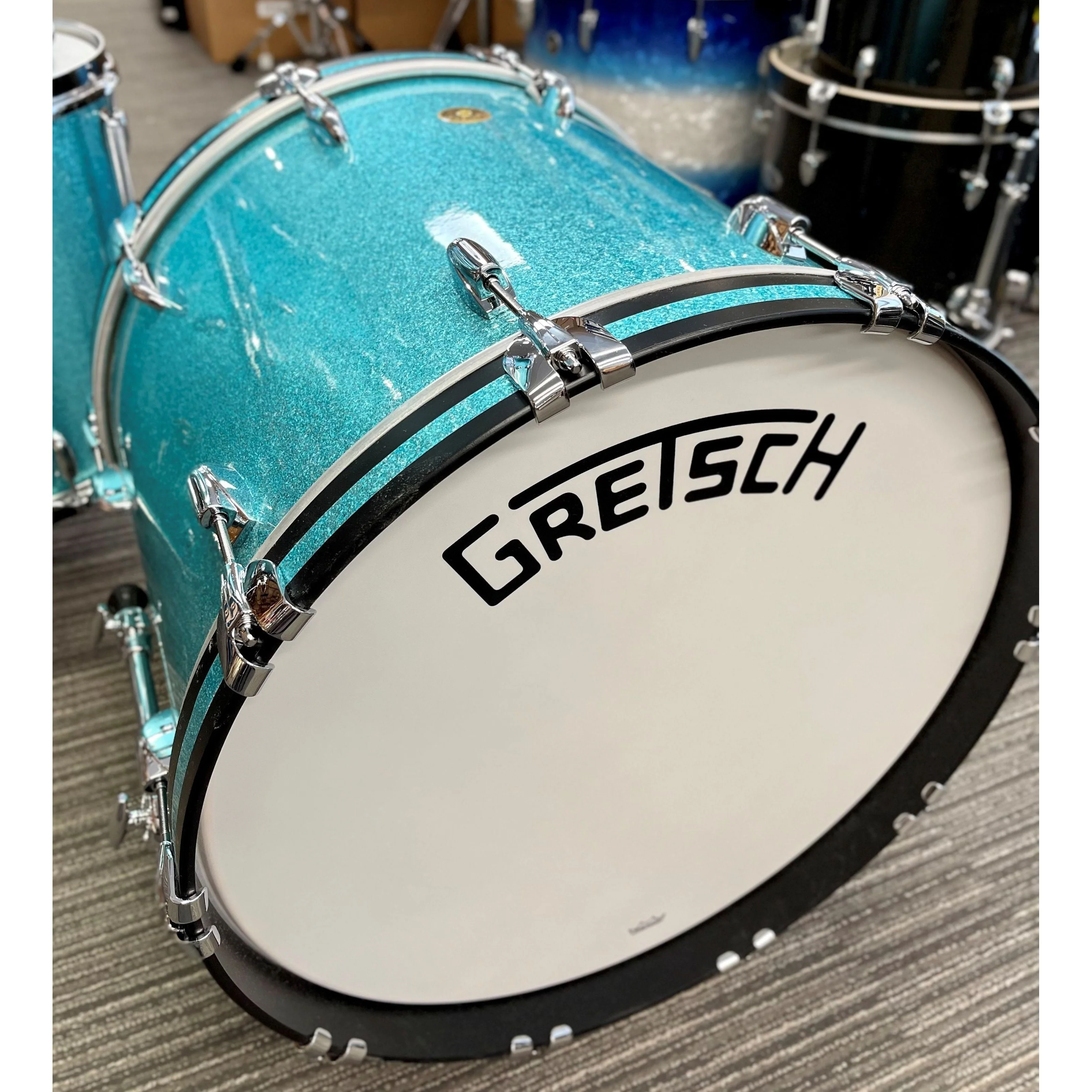 Gretsch - Broadkaster Series 4-Piece Shell Kit Turquoise Sparkle - Image 4