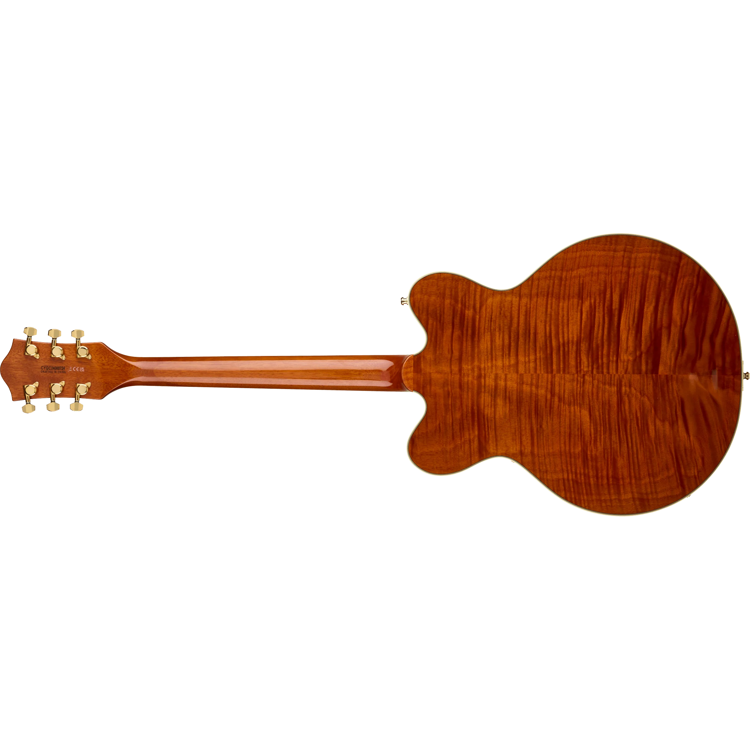 Gretsch - Electromatic™ LTD Flame Okoume Broadkaster® Double-Cut with Bigsby® - Rosewood Fingerboard - Roundup Orange - 250-8840-523 - Image 2
