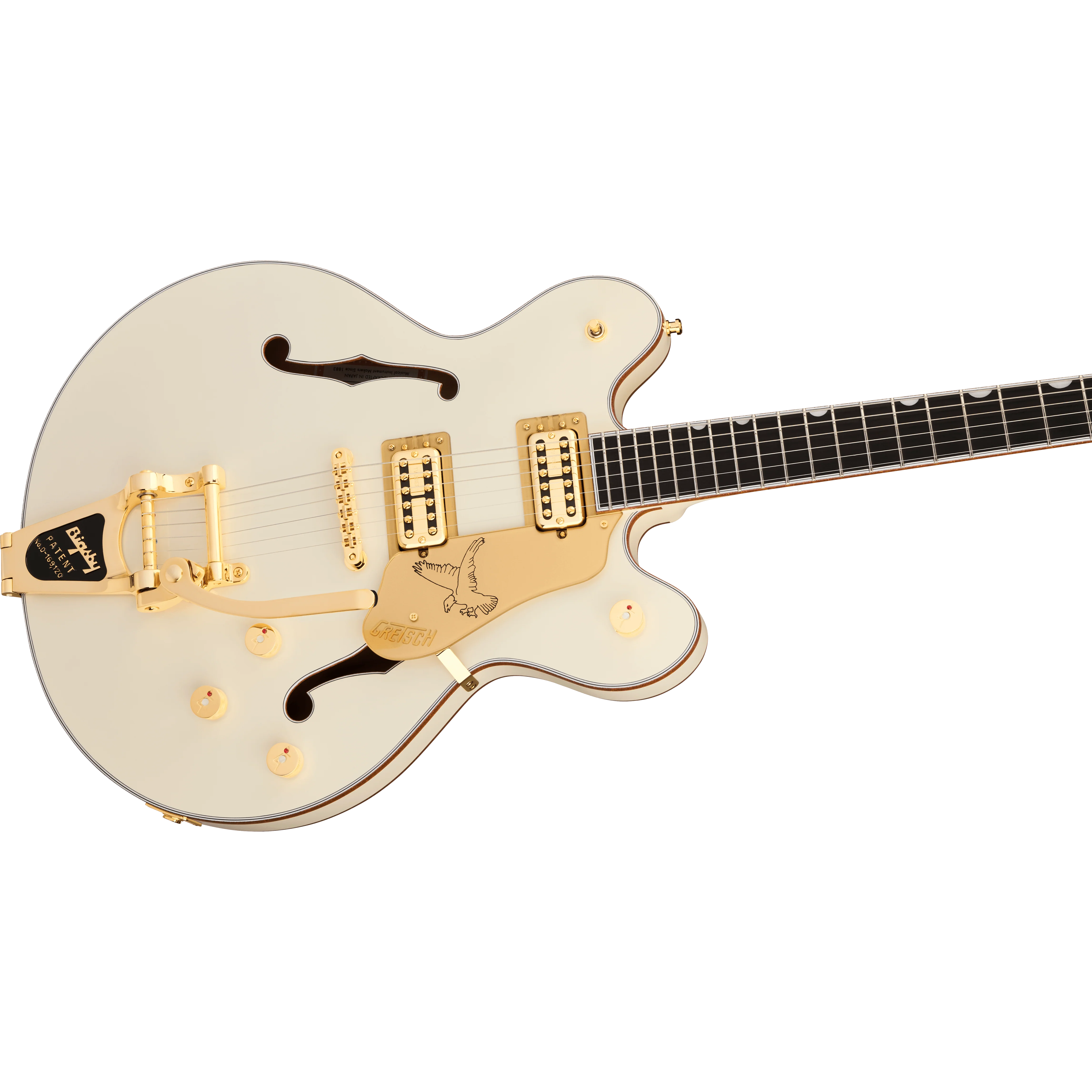 Gretsch - Falcon™ Center Block LTD Double-Cut with String-Thru Bigsby® and Gold Hardware - Ebony Fingerboard - Vintage White - 240-0931-805 - Image 3