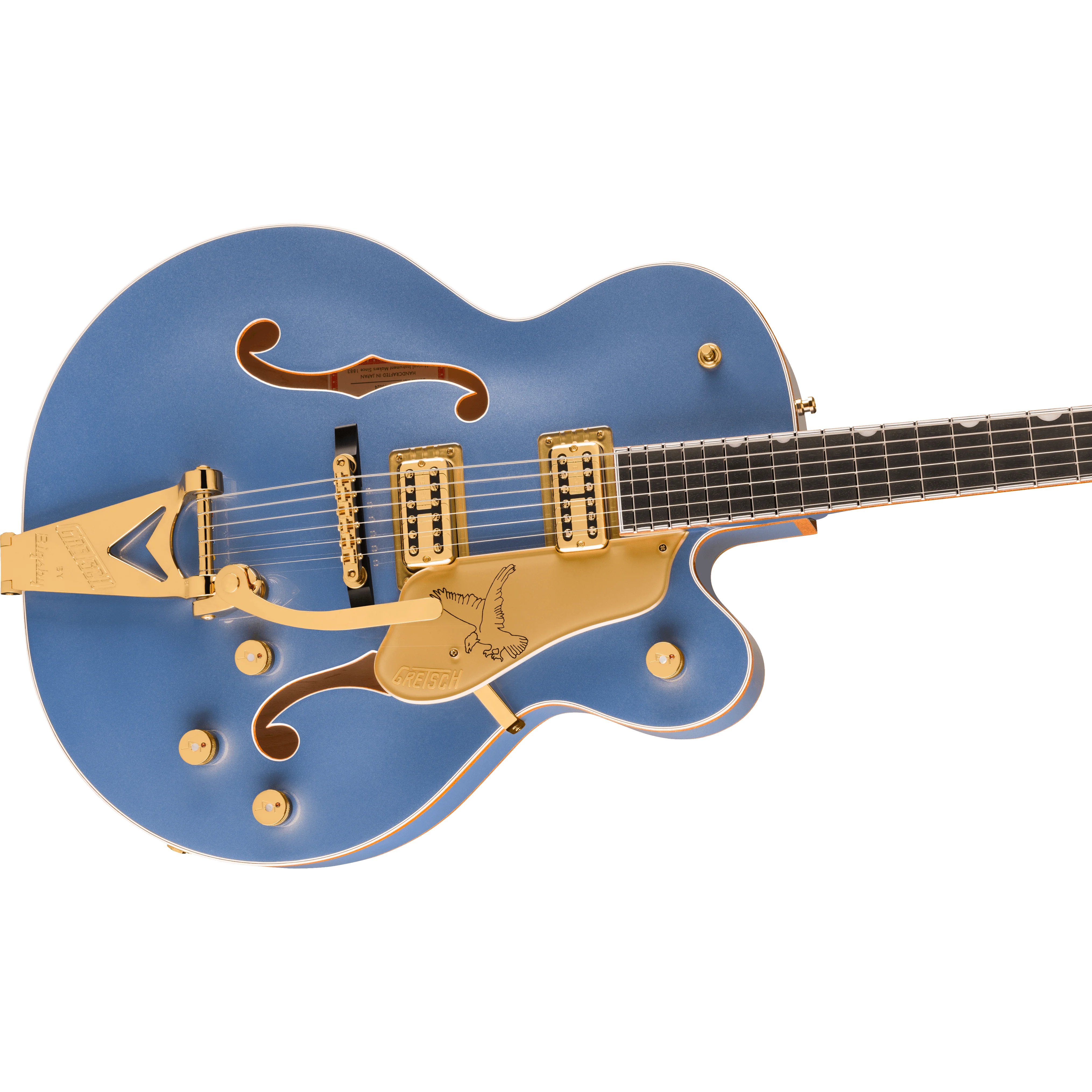 Gretsch - Falcon™ Hollow Body with String-Thru Bigsby® and Gold Hardware - Ebony Fingerboard - Cerulean Smoke - 240-1564-866 - Image 4