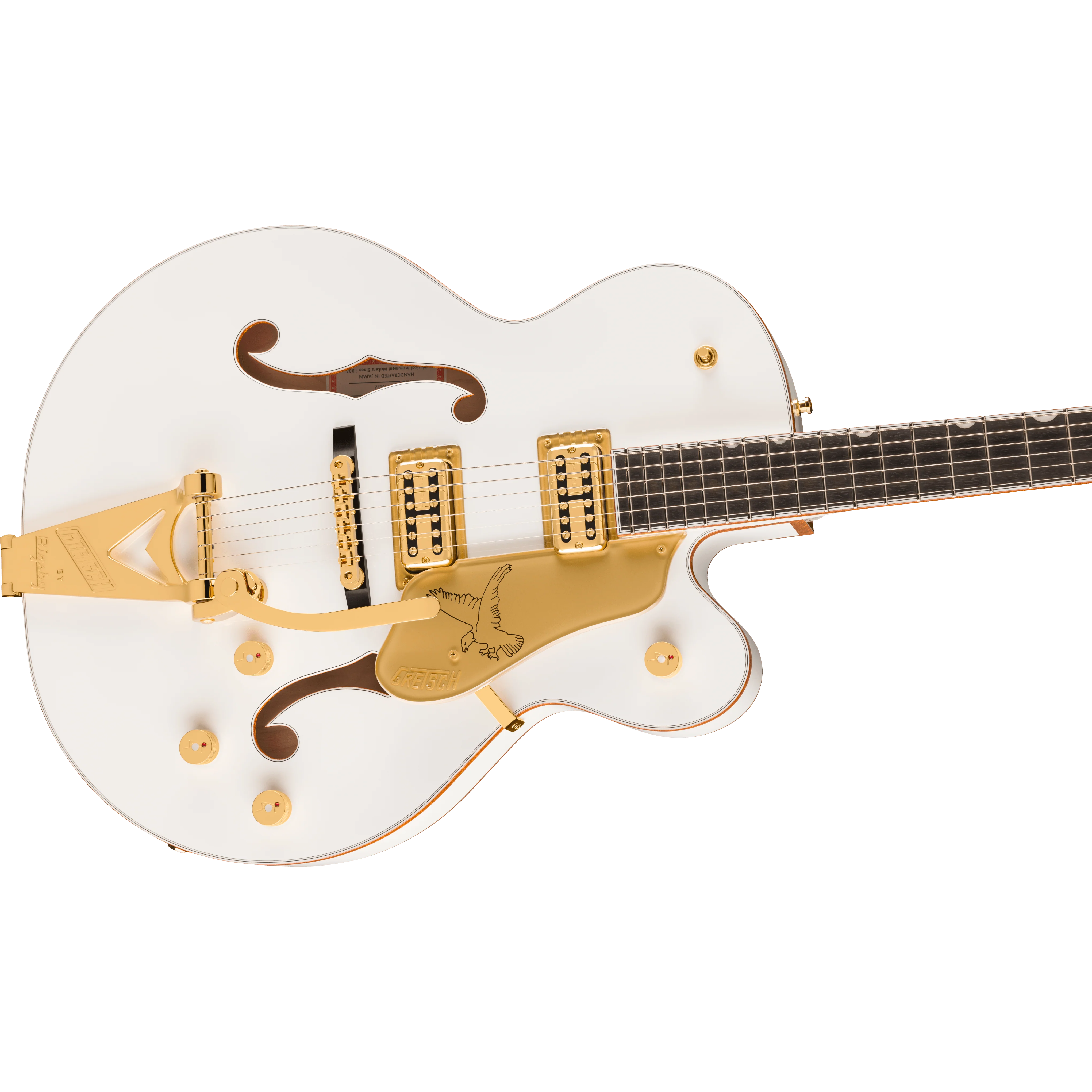Gretsch - Falcon™ Hollow Body with String-Thru Bigsby® and Gold Hardware - Ebony Fingerboard - White - 240-1564-805 - Image 4