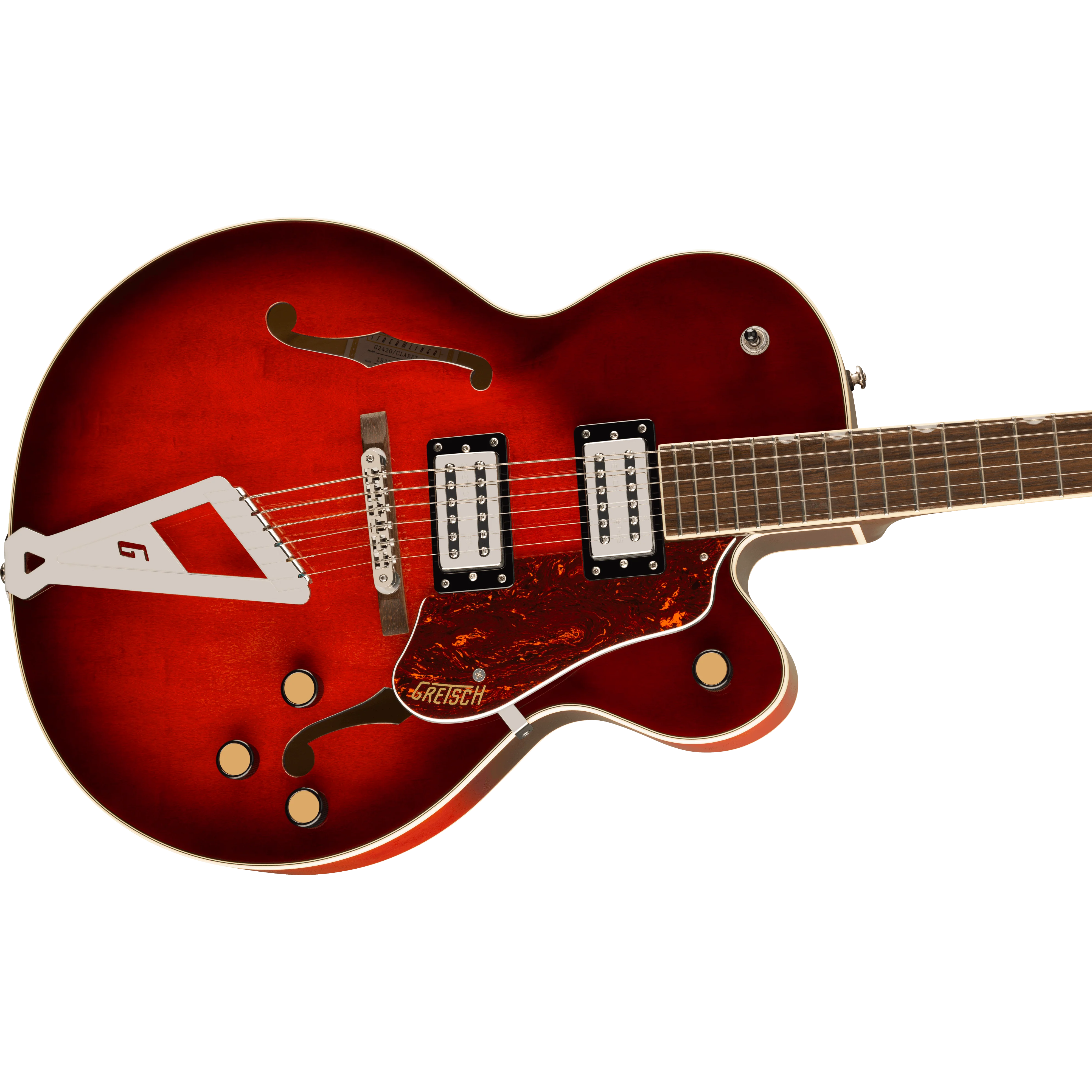 Gretsch - G2420 Streamliner™ Hollow Body with Chromatic II - Laurel Fingerboard - Broad'Tron™ BT-3S Pickups - Claret Burst - 281-7000-561 - Image 4