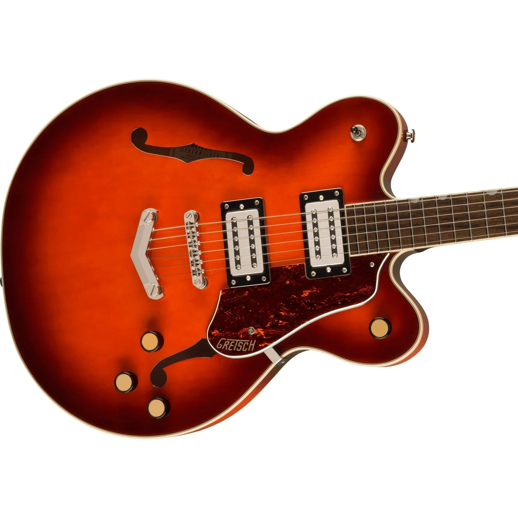 Gretsch - G2622 Streamliner™ Center Block Double-Cut with V-Stoptail - Laurel Fingerboard - Broad’Tron™ BT-3S Pickups - Fireburst - 281-7050-516 - Image 3
