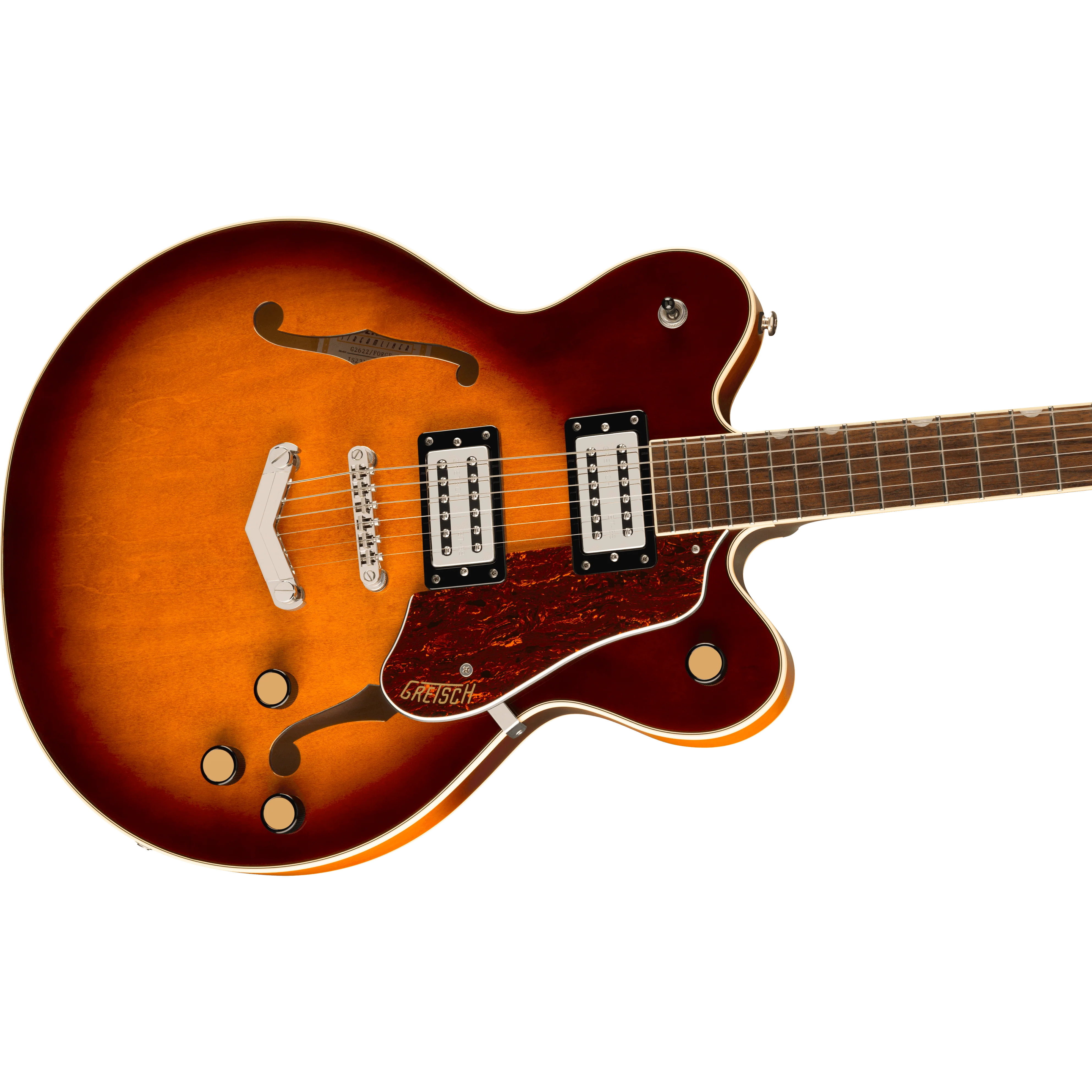 Gretsch - G2622 Streamliner™ Center Block Double-Cut with V-Stoptail - Laurel Fingerboard - Broad’Tron™ BT-3S Pickups - Forge Glow - 281-7050-597 - Image 4