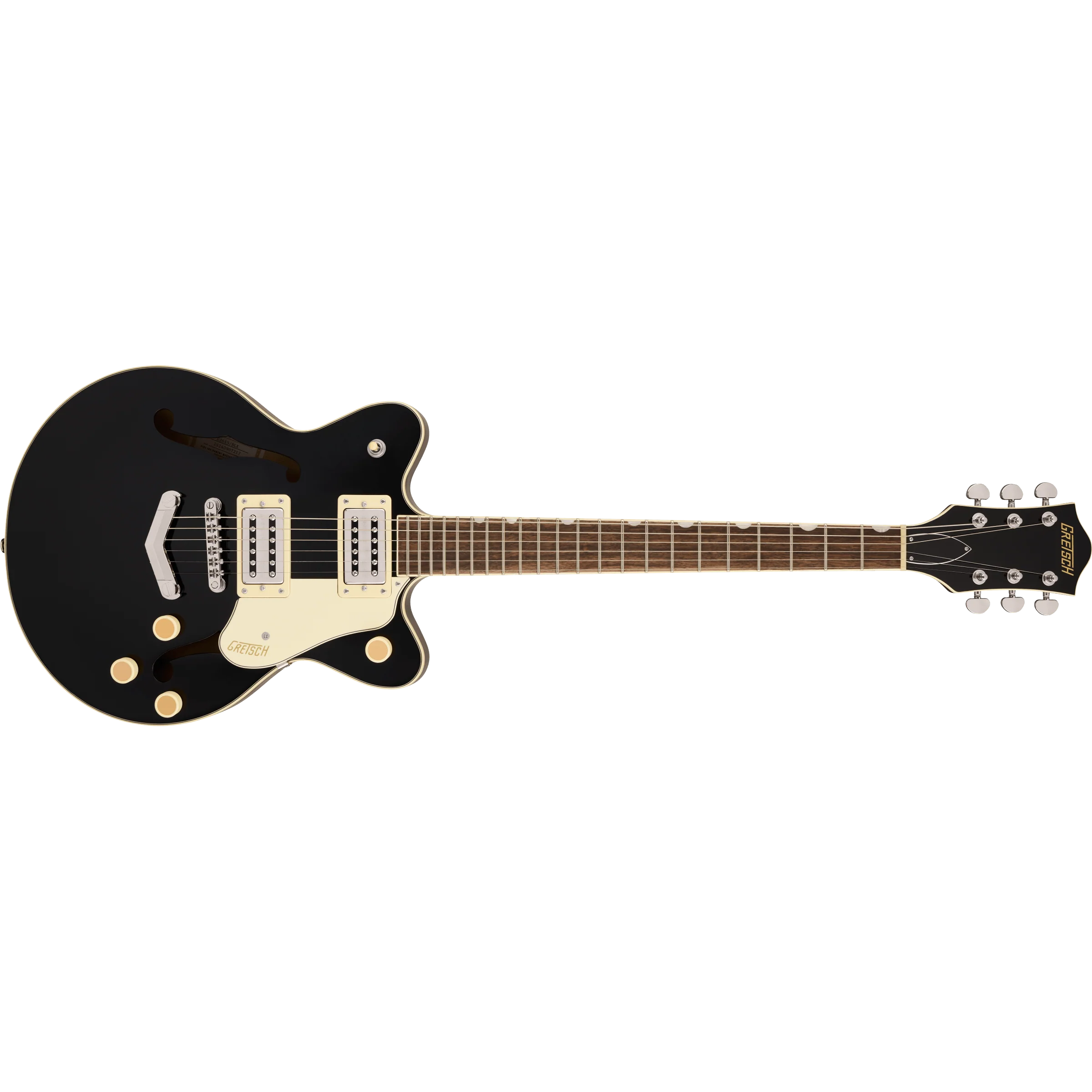 Gretsch - G2655 Streamliner™ Center Block Jr. Double-Cut with V-Stoptail - Laurel Fingerboard - Black