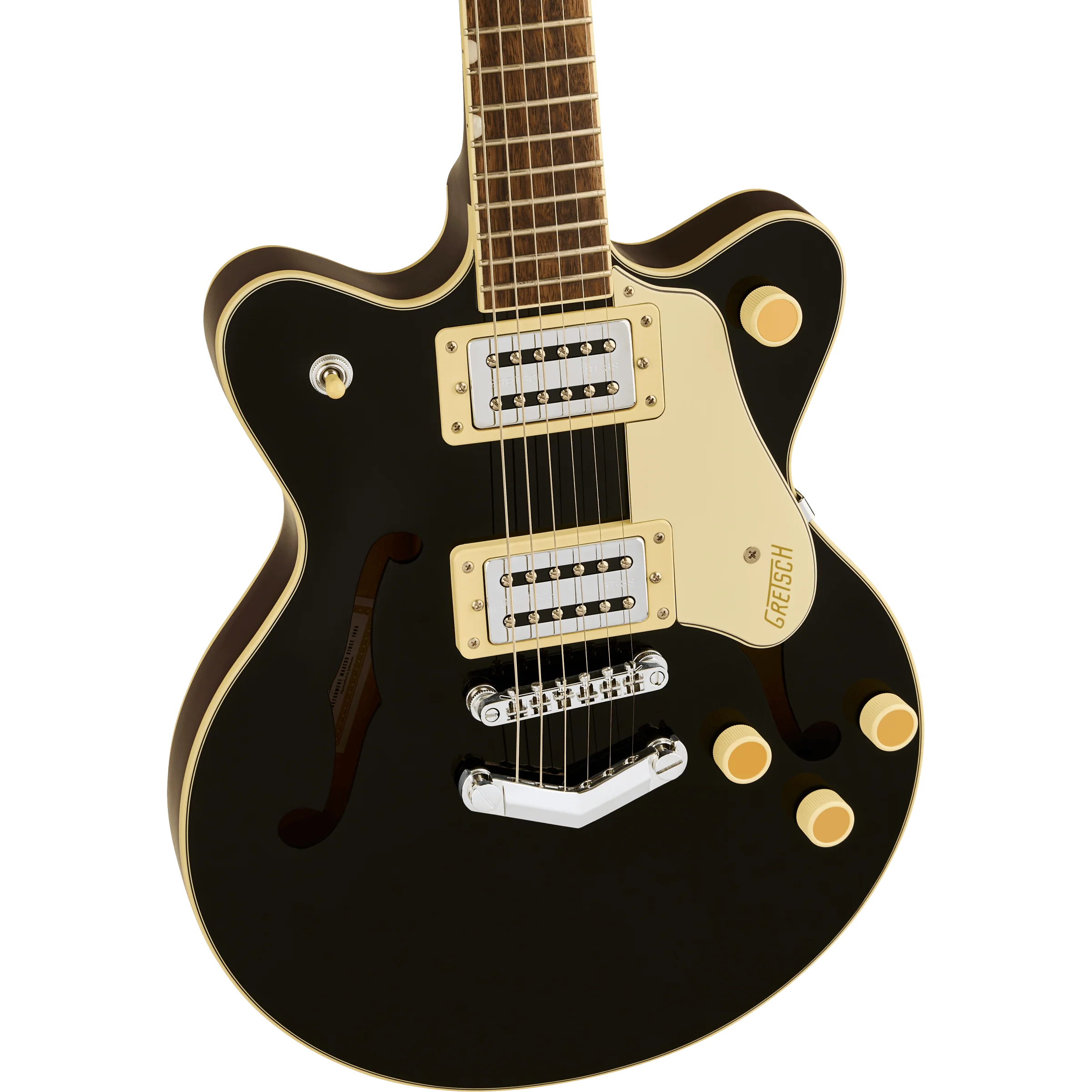 Gretsch - G2655 Streamliner™ Center Block Jr. Double-Cut with V-Stoptail - Laurel Fingerboard - Black - Image 3