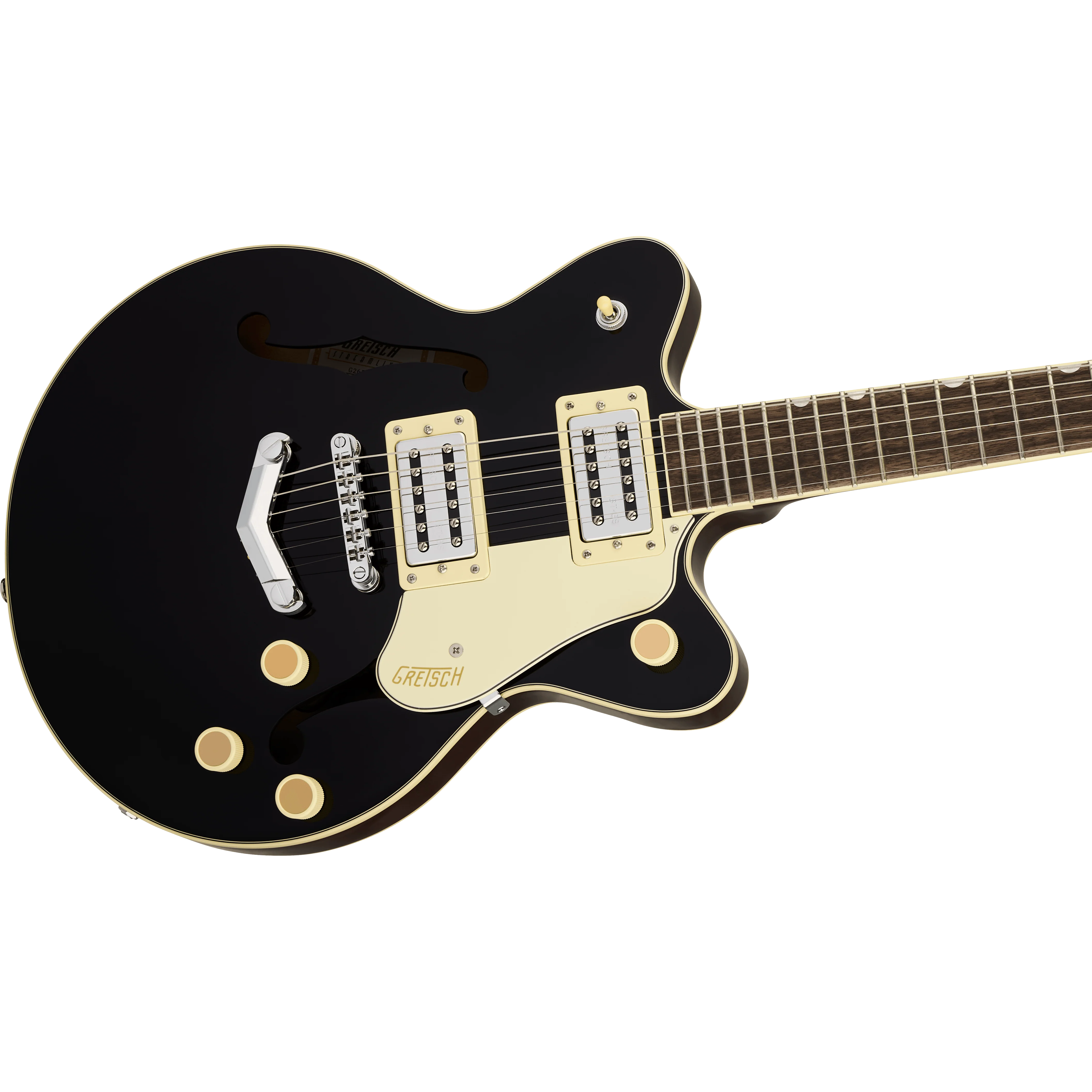 Gretsch - G2655 Streamliner™ Center Block Jr. Double-Cut with V-Stoptail - Laurel Fingerboard - Black - Image 4