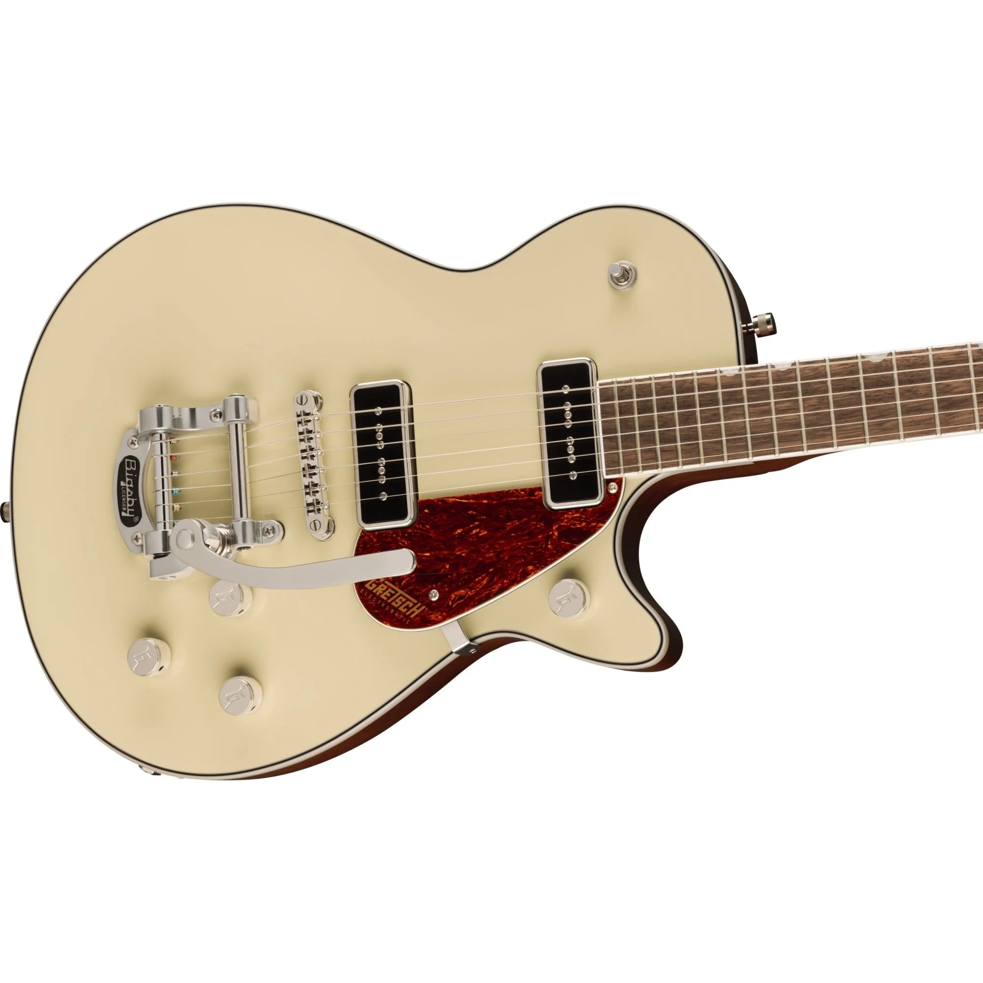 Gretsch - G5210T-P90 Electromatic® Jet™ Two 90 Single-Cut with Bigsby® - Laurel Fingerboard - Vintage White 250-7190-505 - Image 3