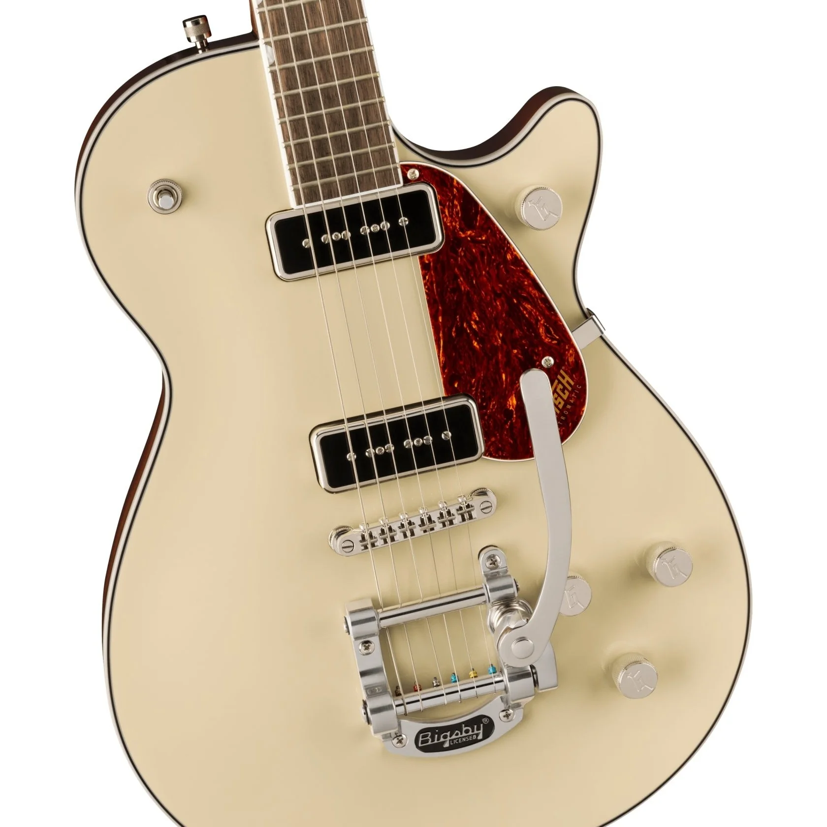 Gretsch - G5210T-P90 Electromatic® Jet™ Two 90 Single-Cut with Bigsby® - Laurel Fingerboard - Vintage White 250-7190-505 - Image 4