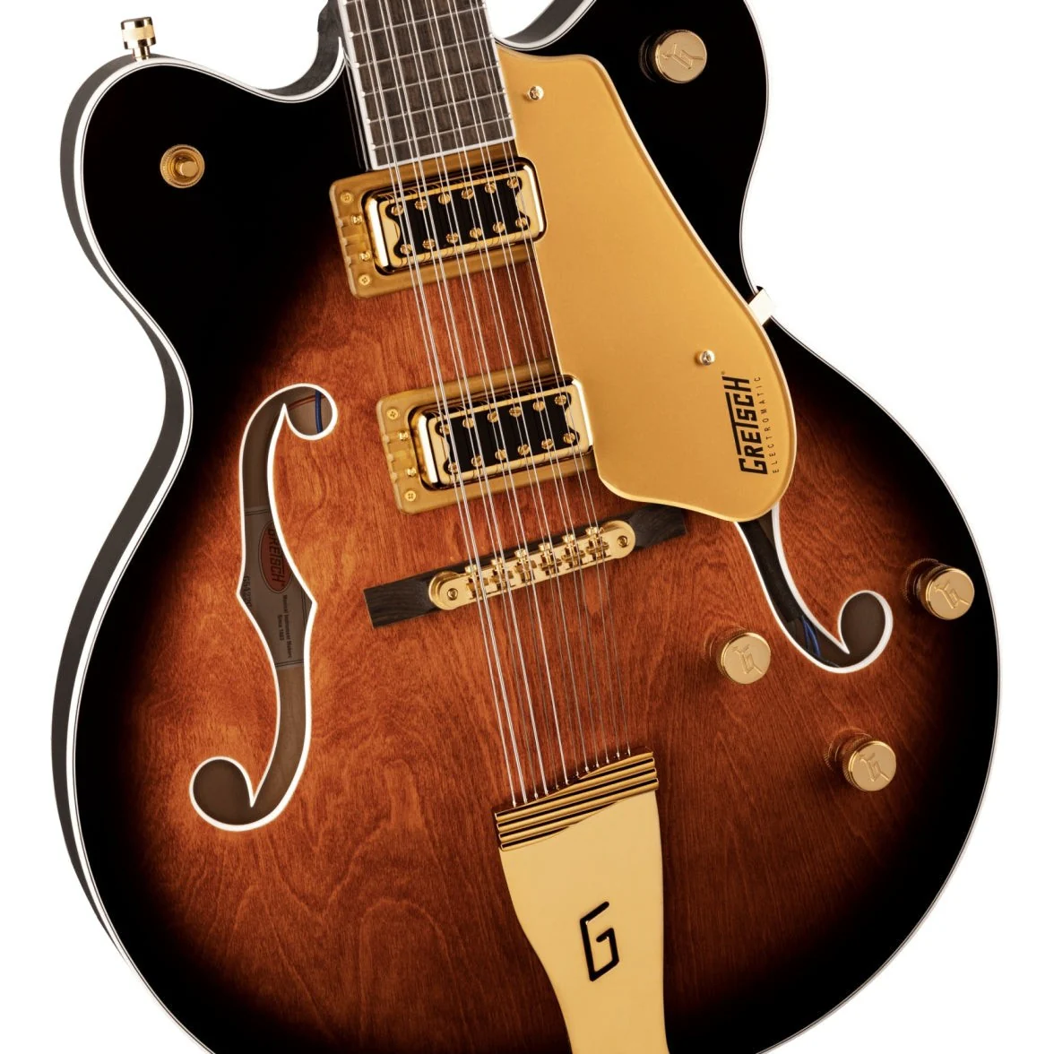 Gretsch - G5422G-12 Electromatic® Classic Hollow Body Double-Cut 12-String with Gold Hardware - Laurel Fingerboard - Single Barrel Burst 251-6319-593 - Image 3