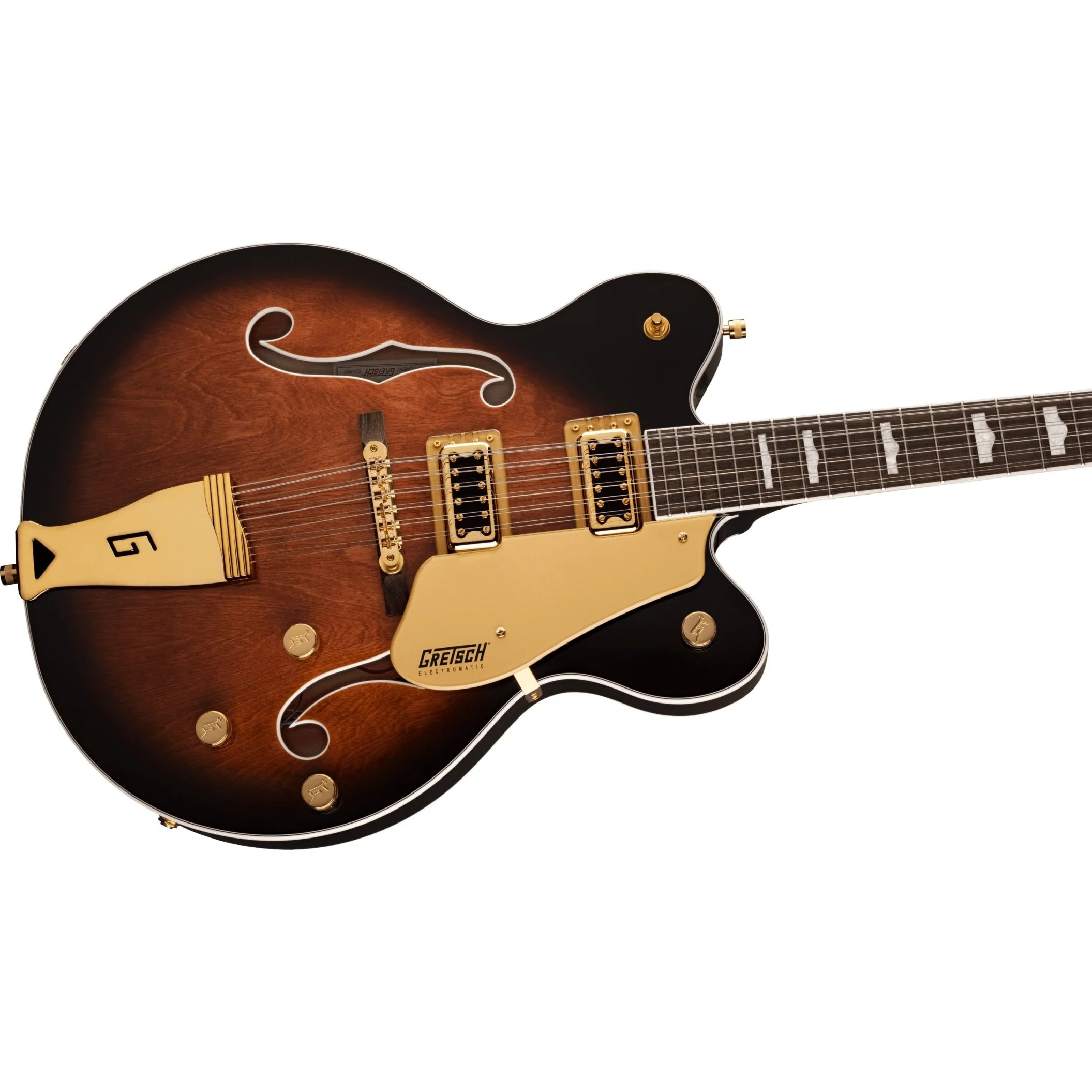 Gretsch - G5422G-12 Electromatic® Classic Hollow Body Double-Cut 12-String with Gold Hardware - Laurel Fingerboard - Single Barrel Burst 251-6319-593 - Image 4