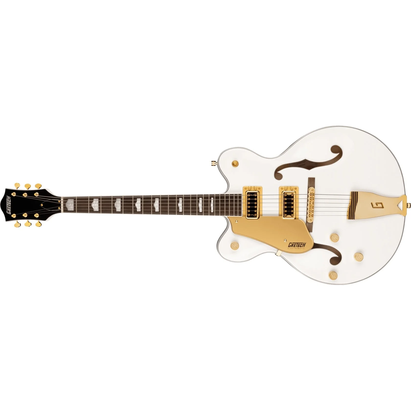 Gretsch - G5422GLH Electromatic® Classic Hollow Body Double-Cut with Gold Hardware - Left-Handed - Laurel Fingerboard - Snowcrest White 251-6227-567
