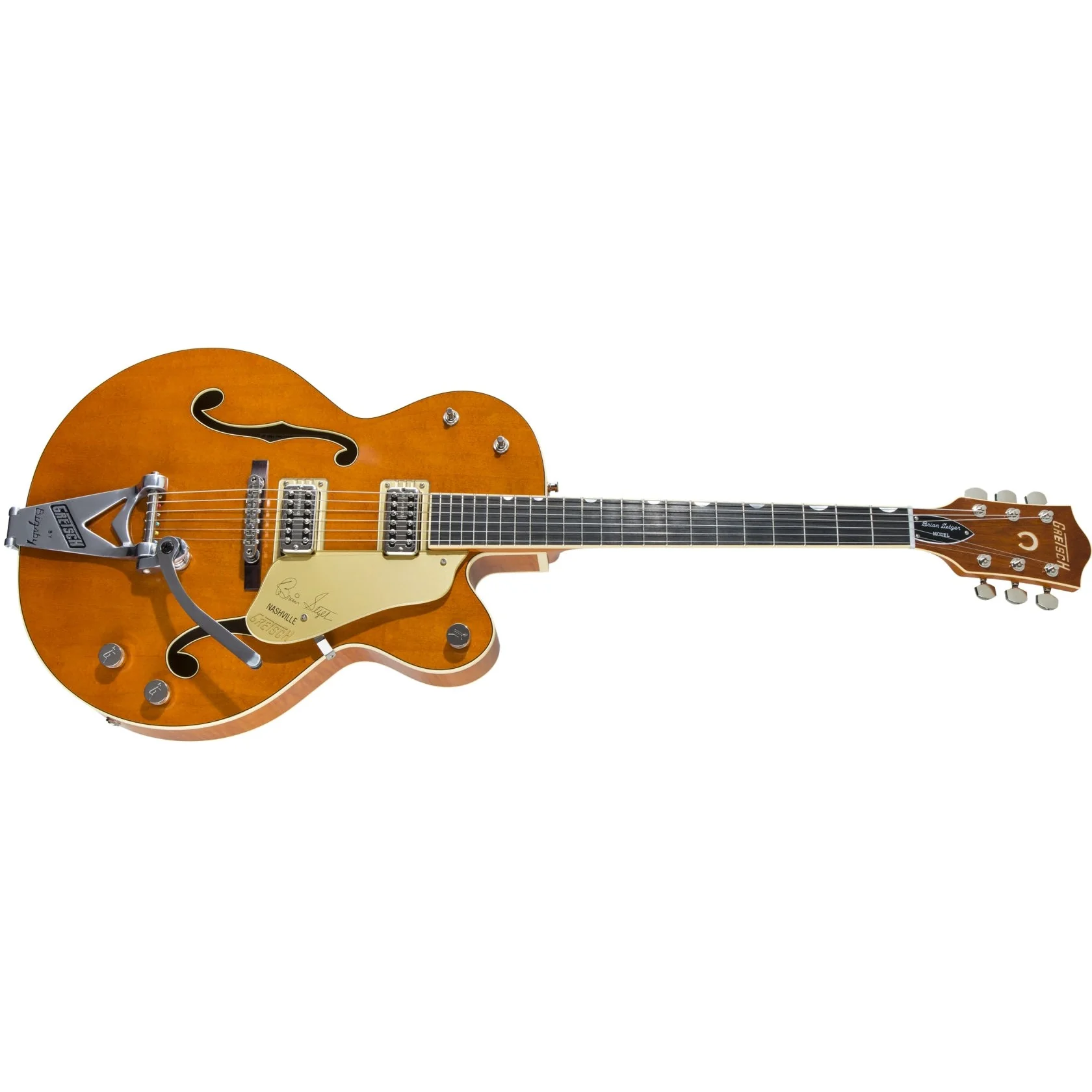 Gretsch - G6120T-Bssmk Brian Setzer Signature Nashville® Hollow Body '59  Smoke With Bigsby®, Ebony Fingerboard, Smoke Orange 2401210812 - Image 3