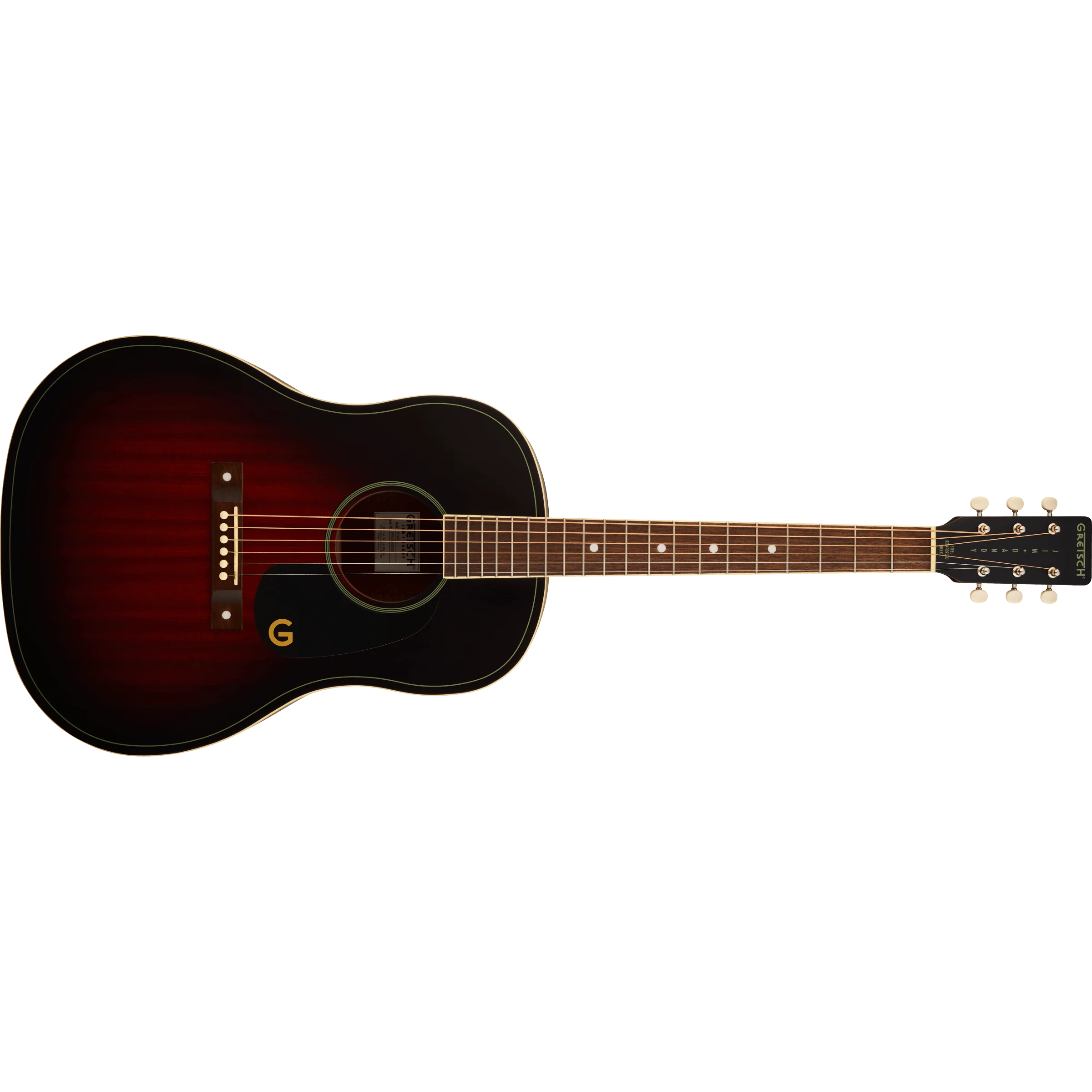 Gretsch - Jim Dandy™ Dreadnought - Walnut Fingerboard - Black Pickguard - Deep Cherry Burst