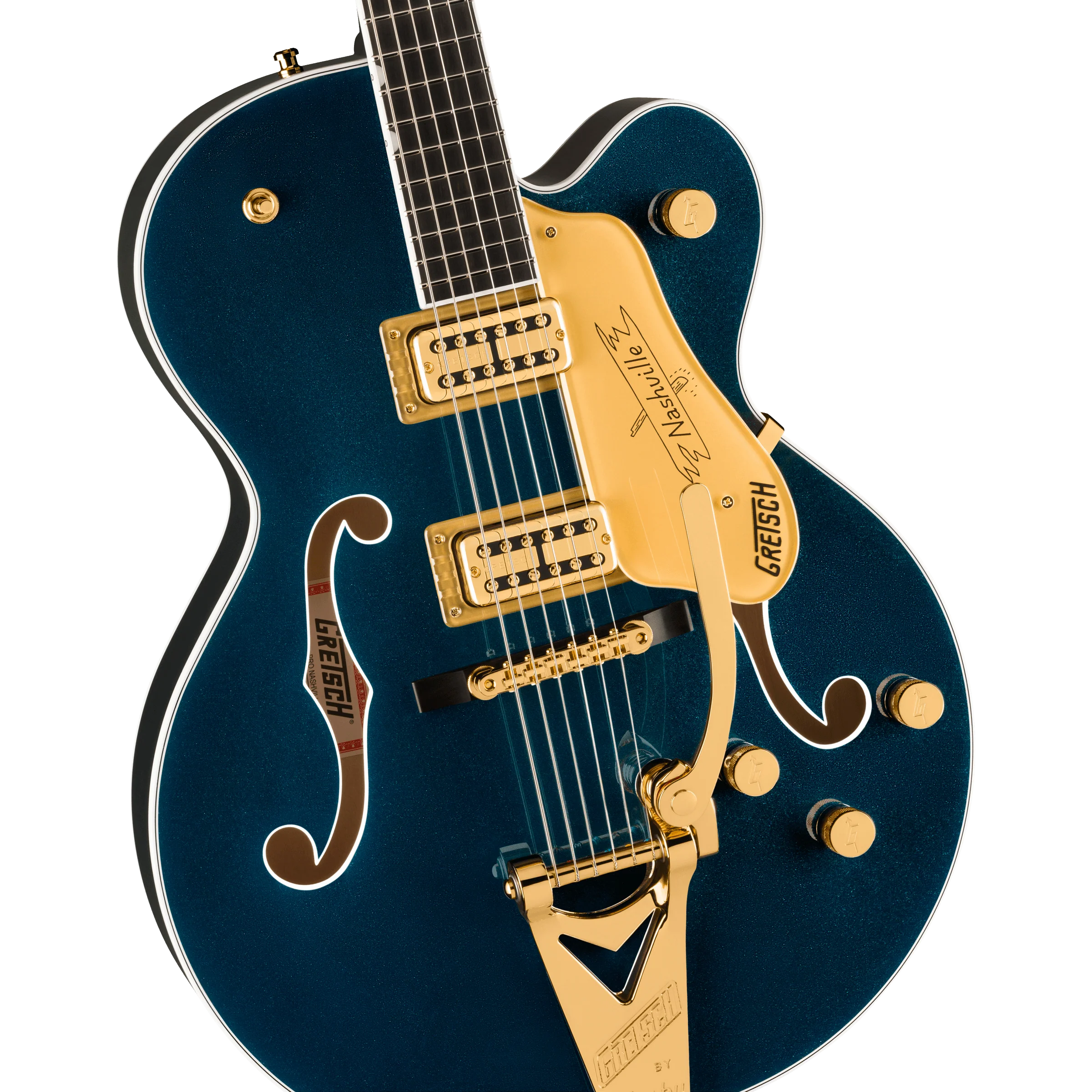 Gretsch - Nashville® Hollow Body with String-Thru Bigsby® and Gold Hardware - Ebony Fingerboard - Midnight Sapphire - 240-1309-833 - Image 3