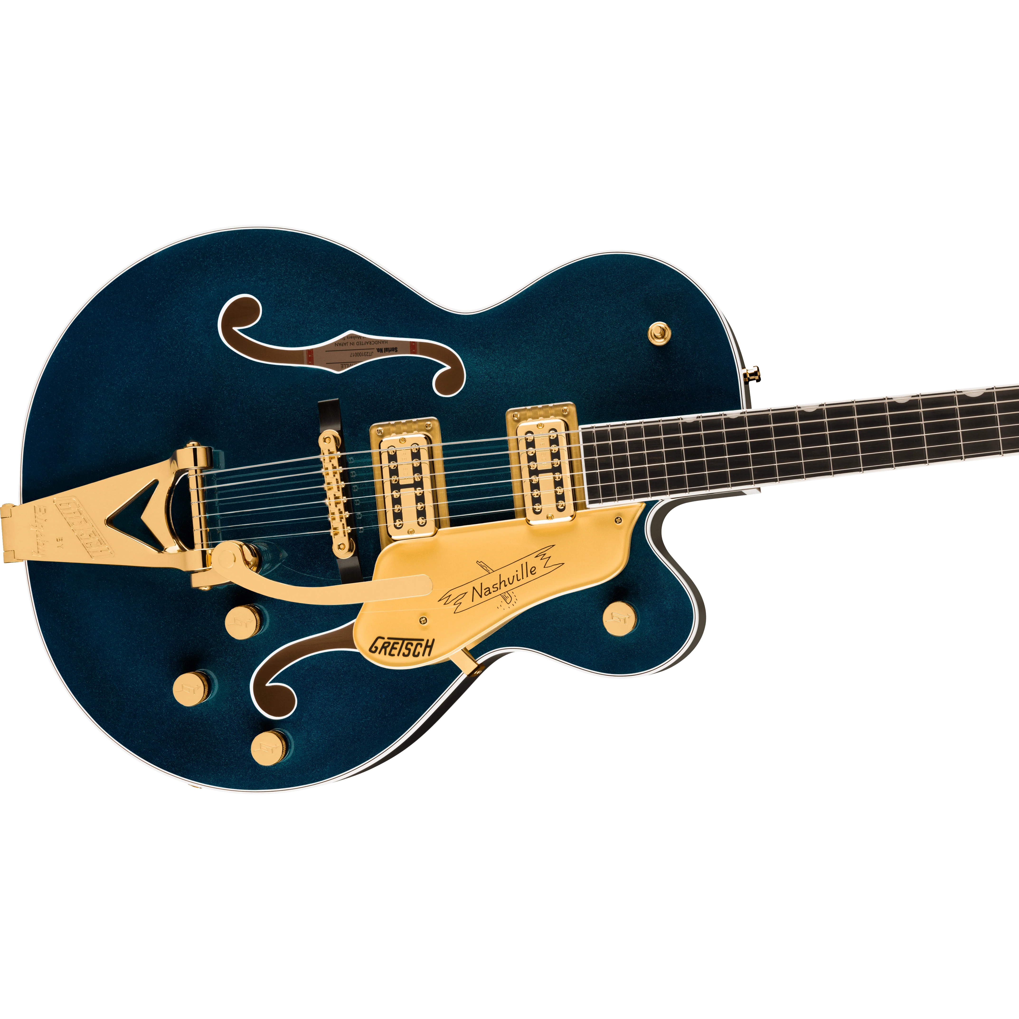 Gretsch - Nashville® Hollow Body with String-Thru Bigsby® and Gold Hardware - Ebony Fingerboard - Midnight Sapphire - 240-1309-833 - Image 4